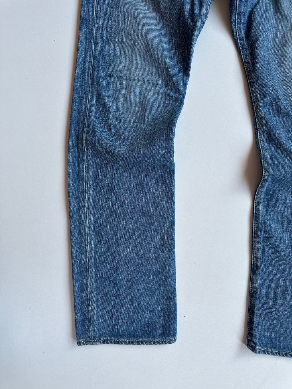BAPE Studded Ape Head Denim Jeans Washed Blue