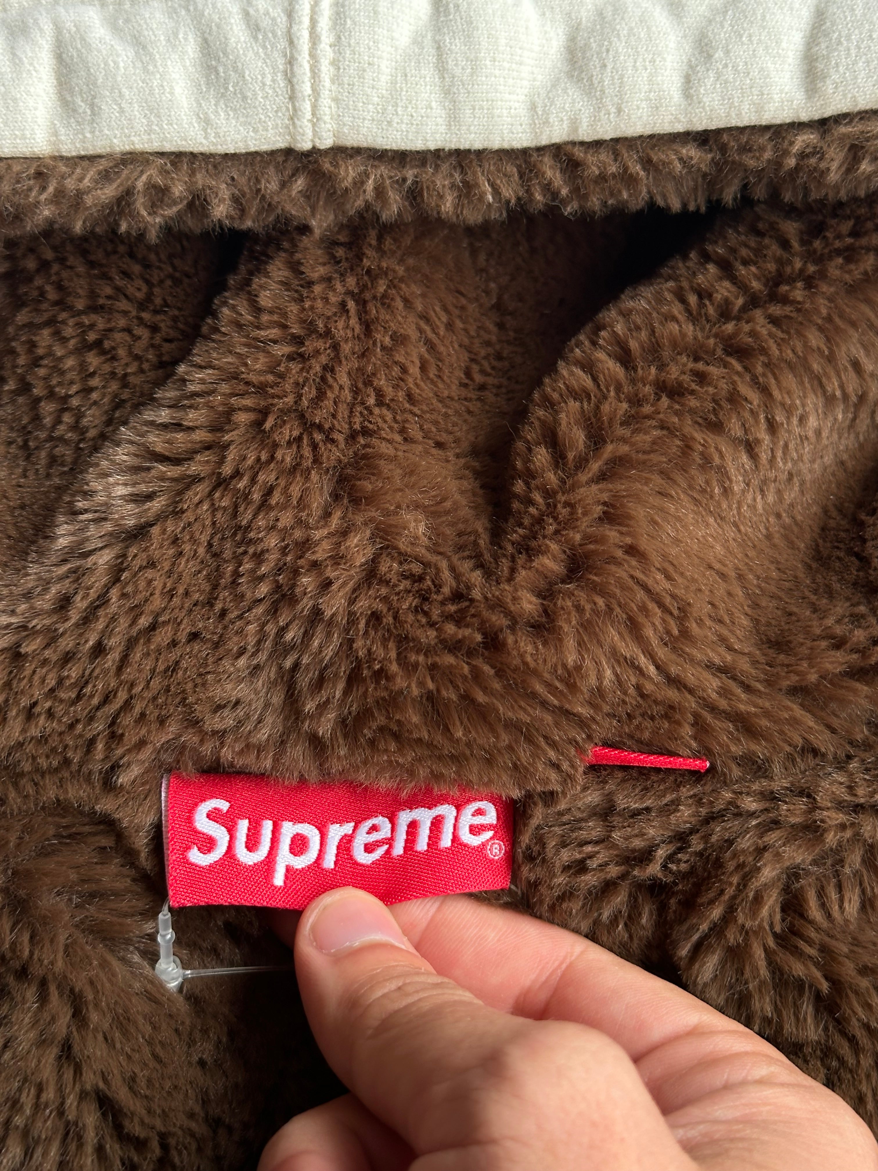 Supreme Faux Fur Zip Up Hoodie