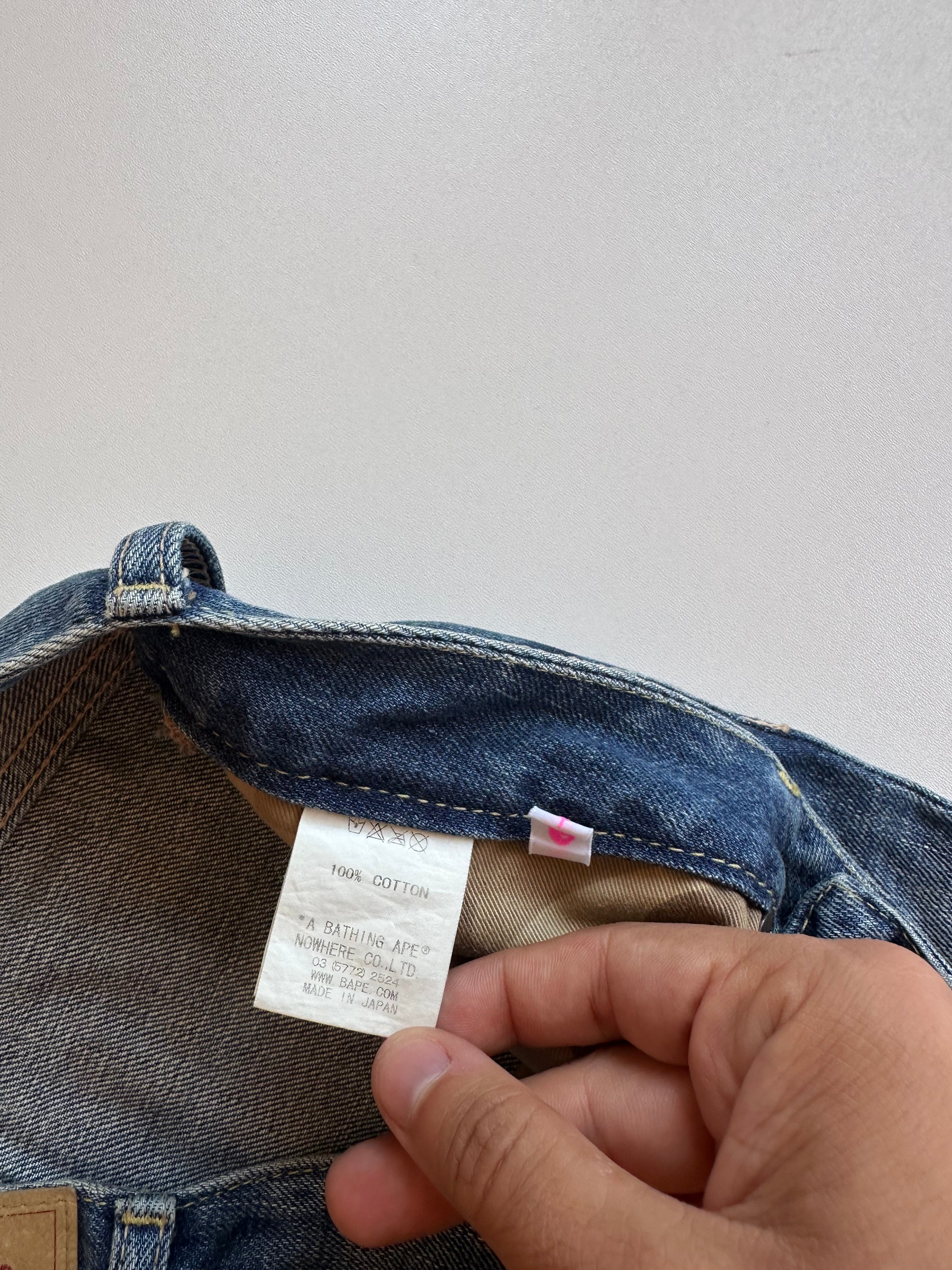 Vintage Bape Embroidered Jeans