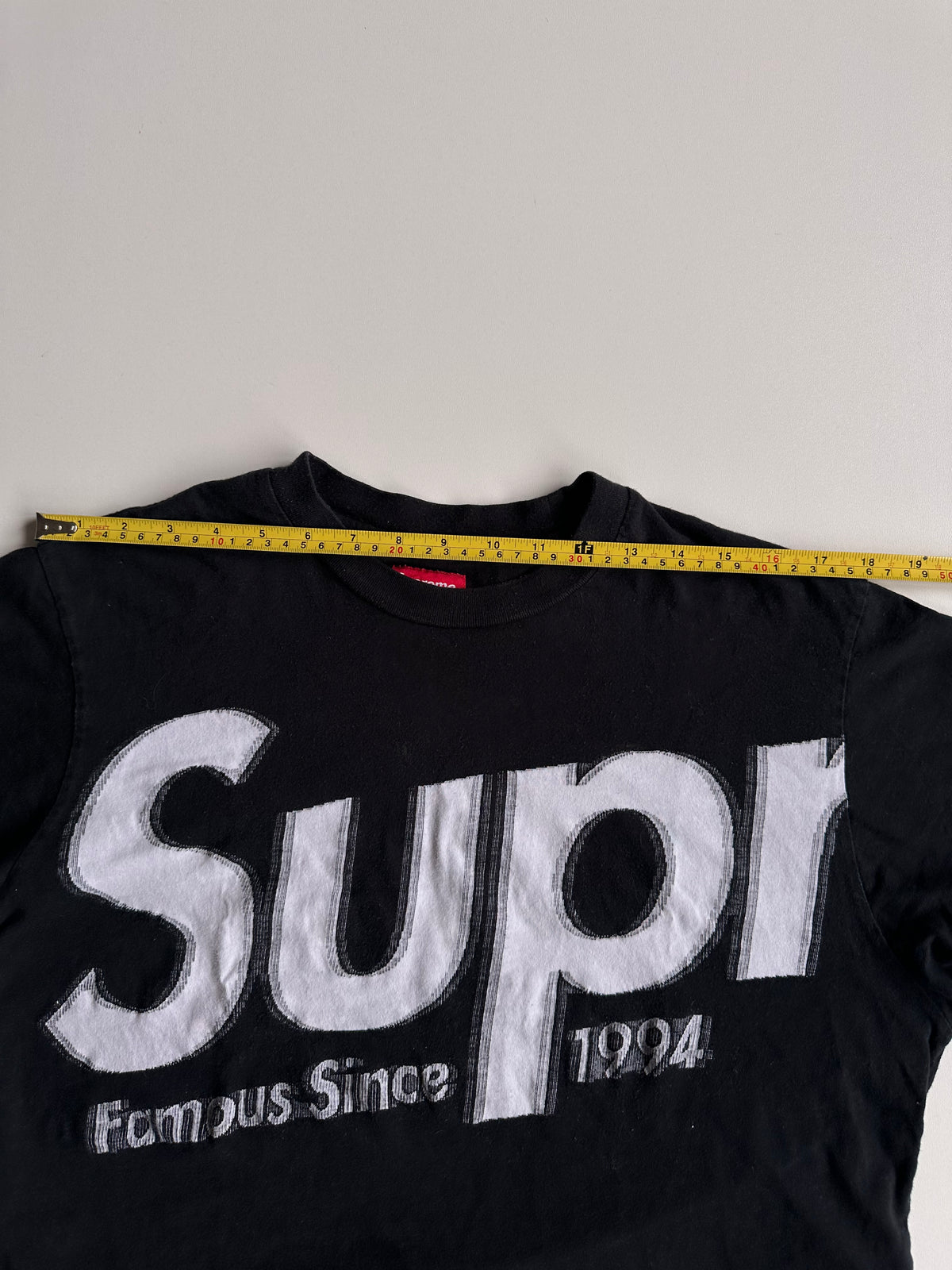Supreme Intarsia Spellout S/S Top Black – SS21