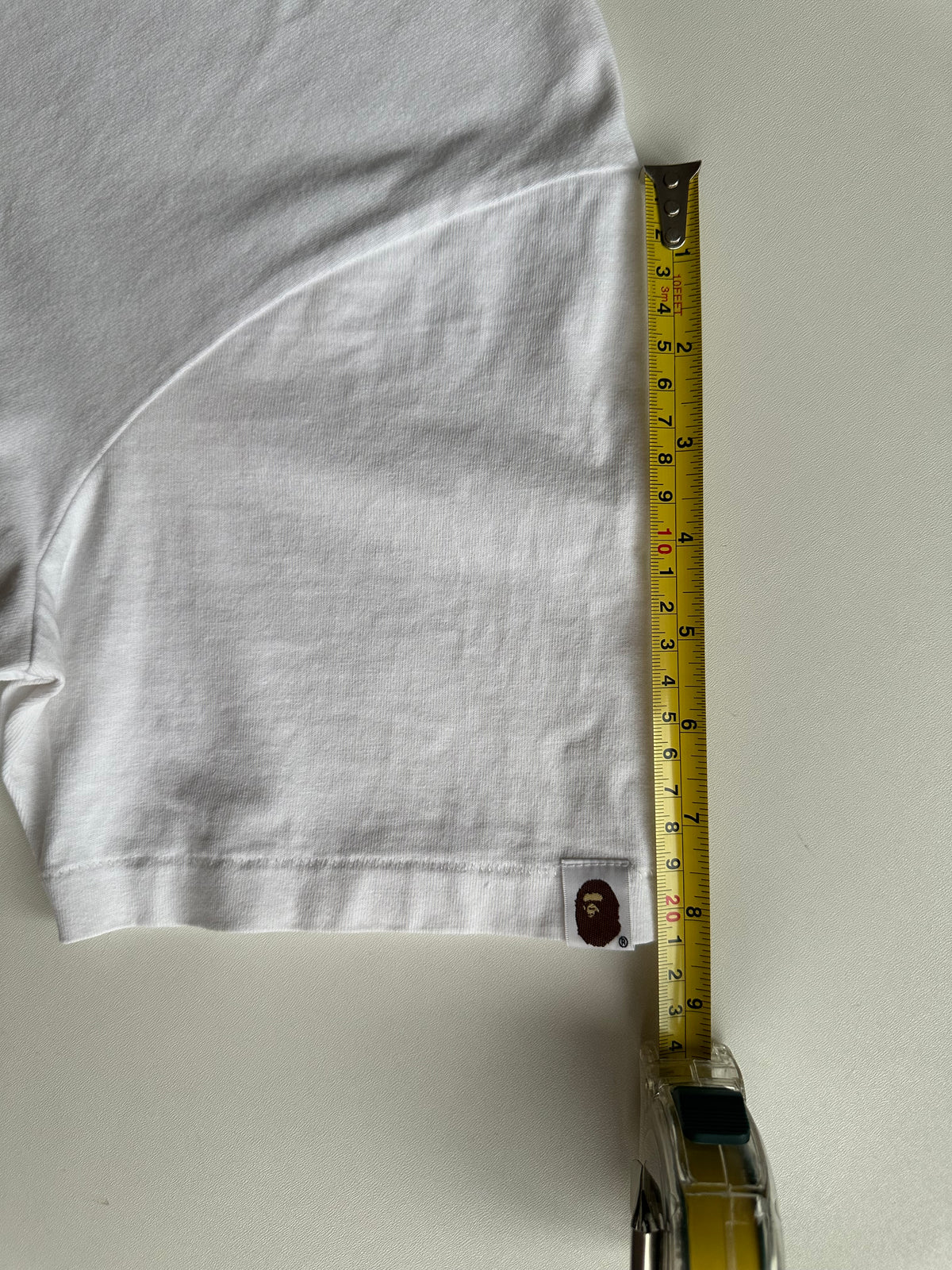 BAPE Marble Camo Liquid College Tee White / Pink – SS22 – Size M
