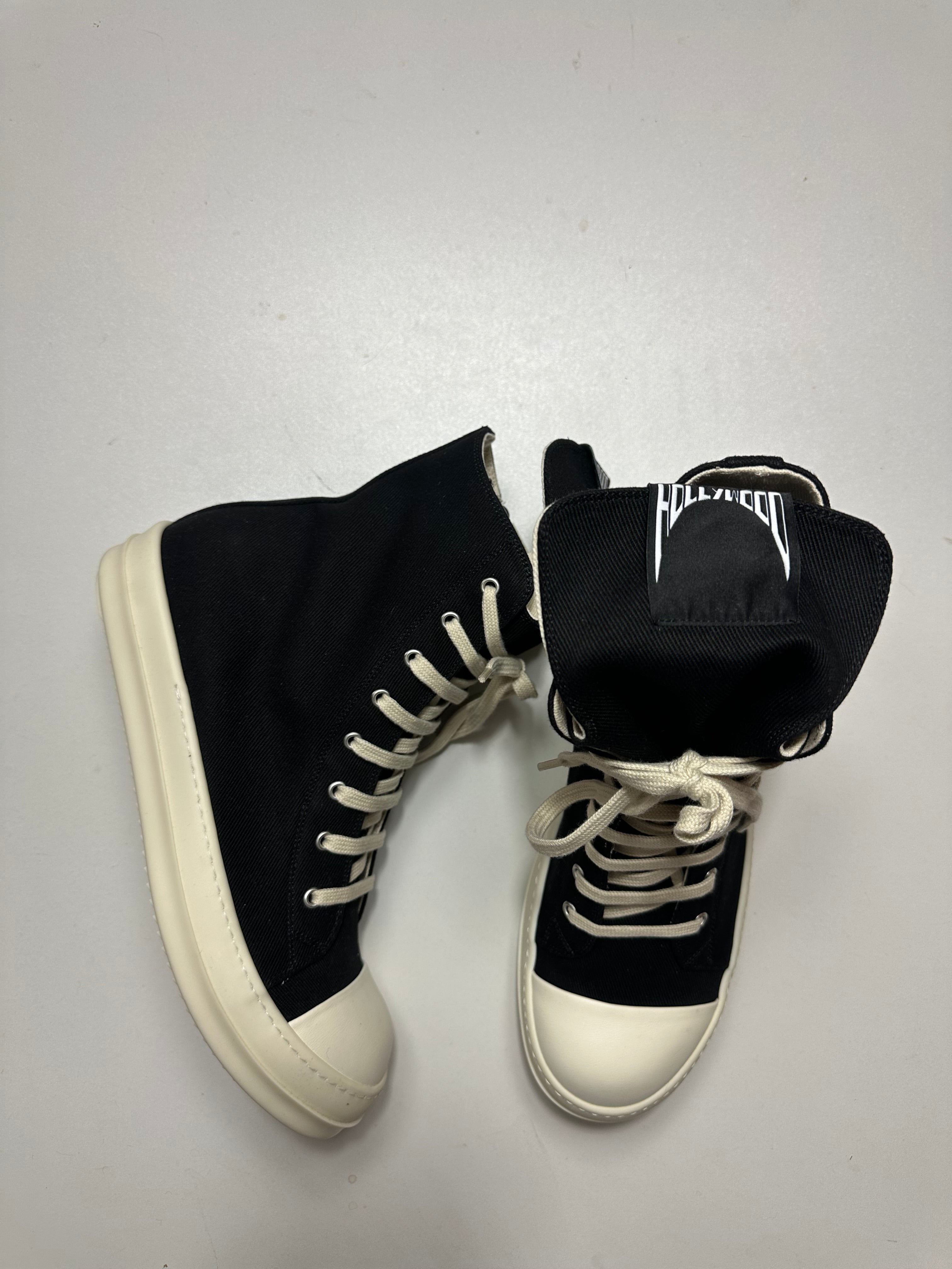 Rick Owens DRKSHDW High-Top Hollywood Ramones Sneakers