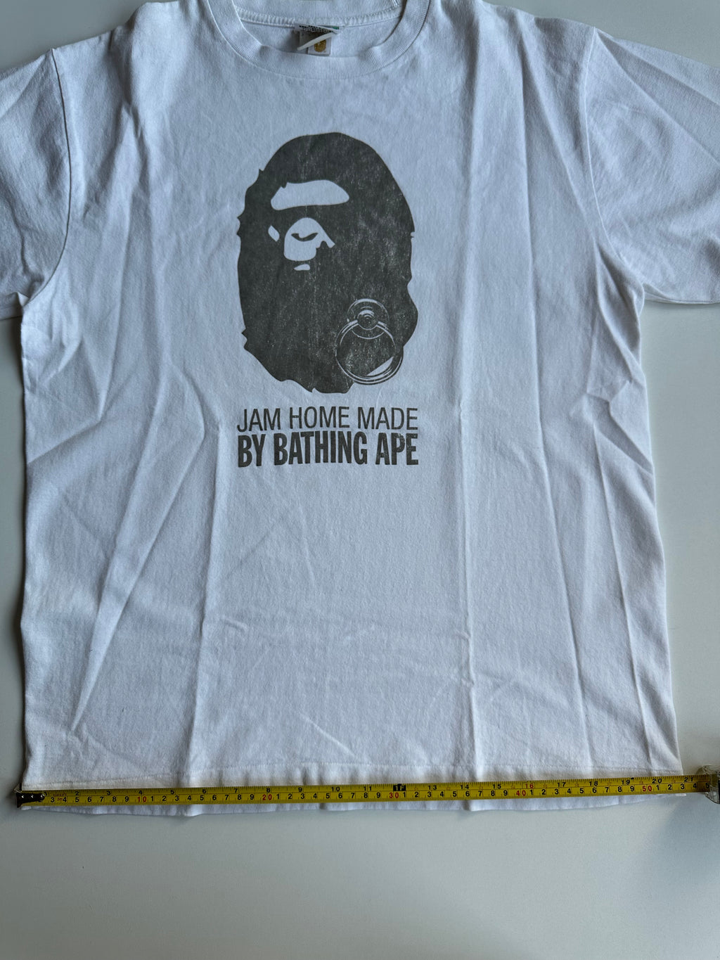 BAPE x JAM HOME MADE Ape Head T-Shirt White / Silver