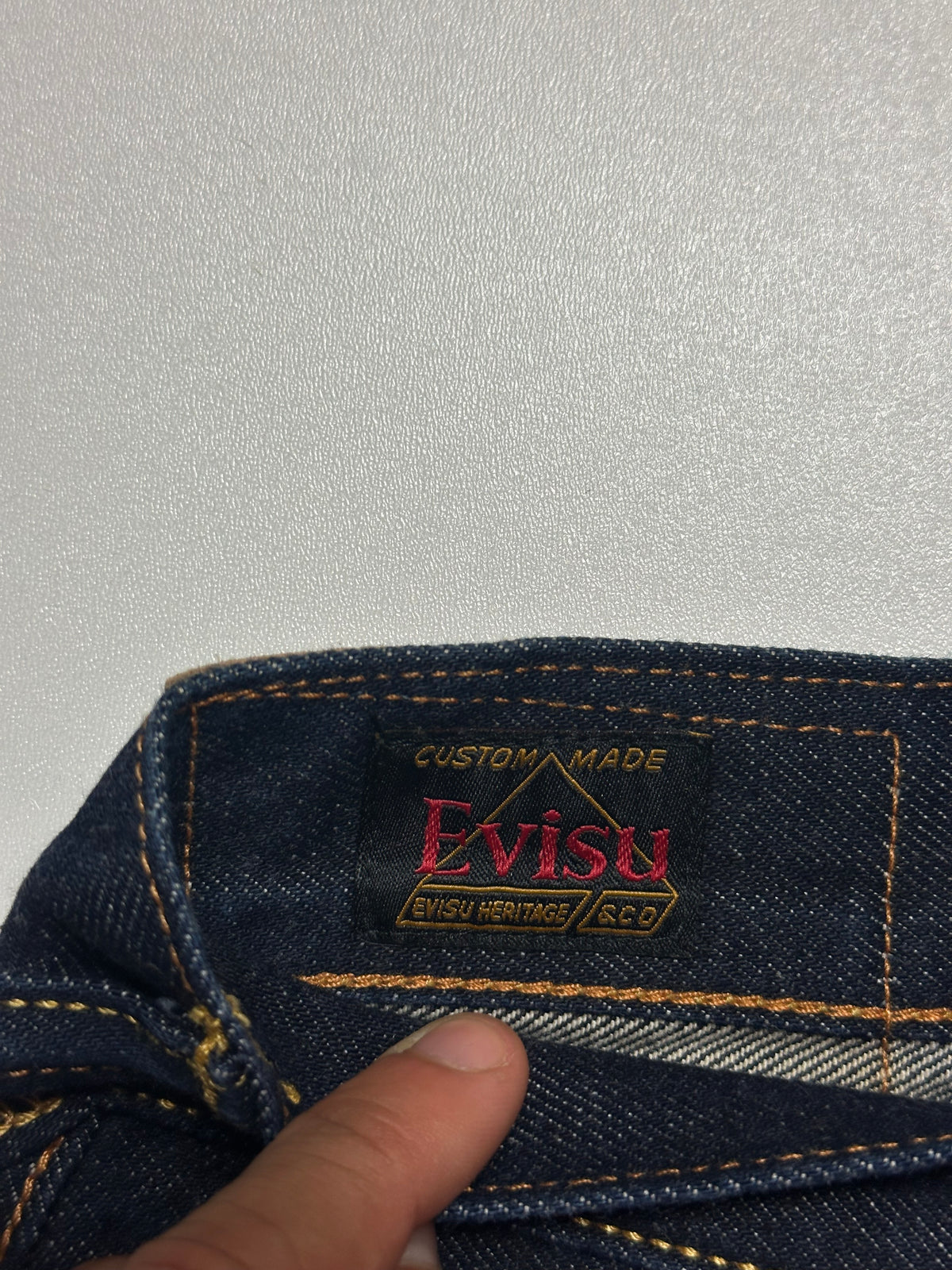 Vintage Evisu Embroidered Big Daicock Selvedge Jeans