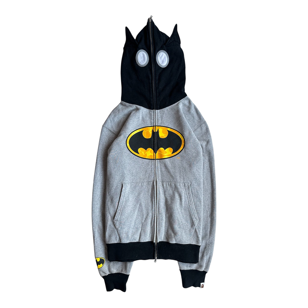 BAPE x DC Batman Full Zip Hoodie Grey – SS19