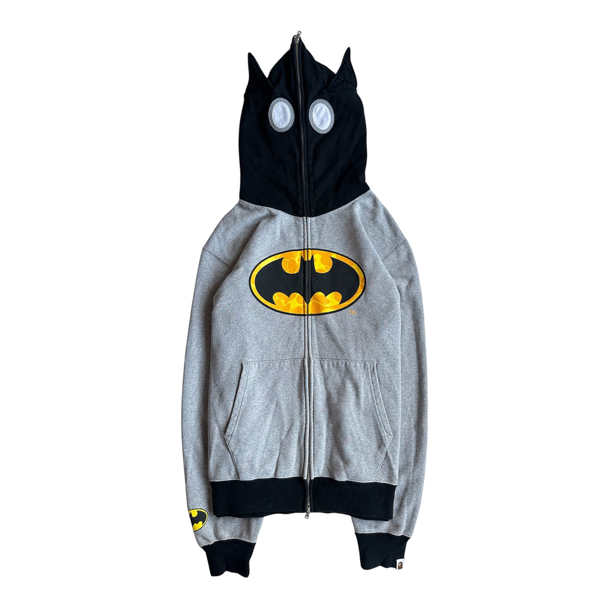 BAPE x DC Batman Full Zip Hoodie Grey – SS19