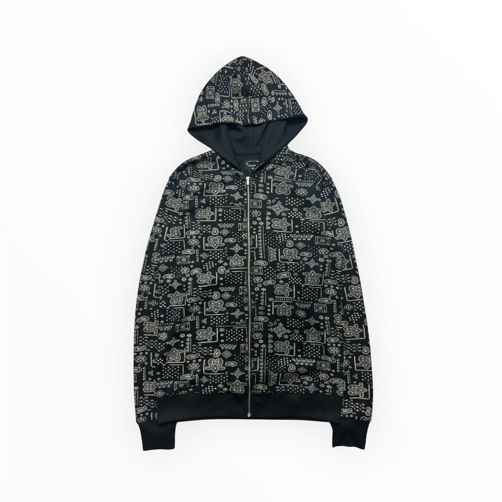 Vintage Stussy Thermal Zip Hoodie