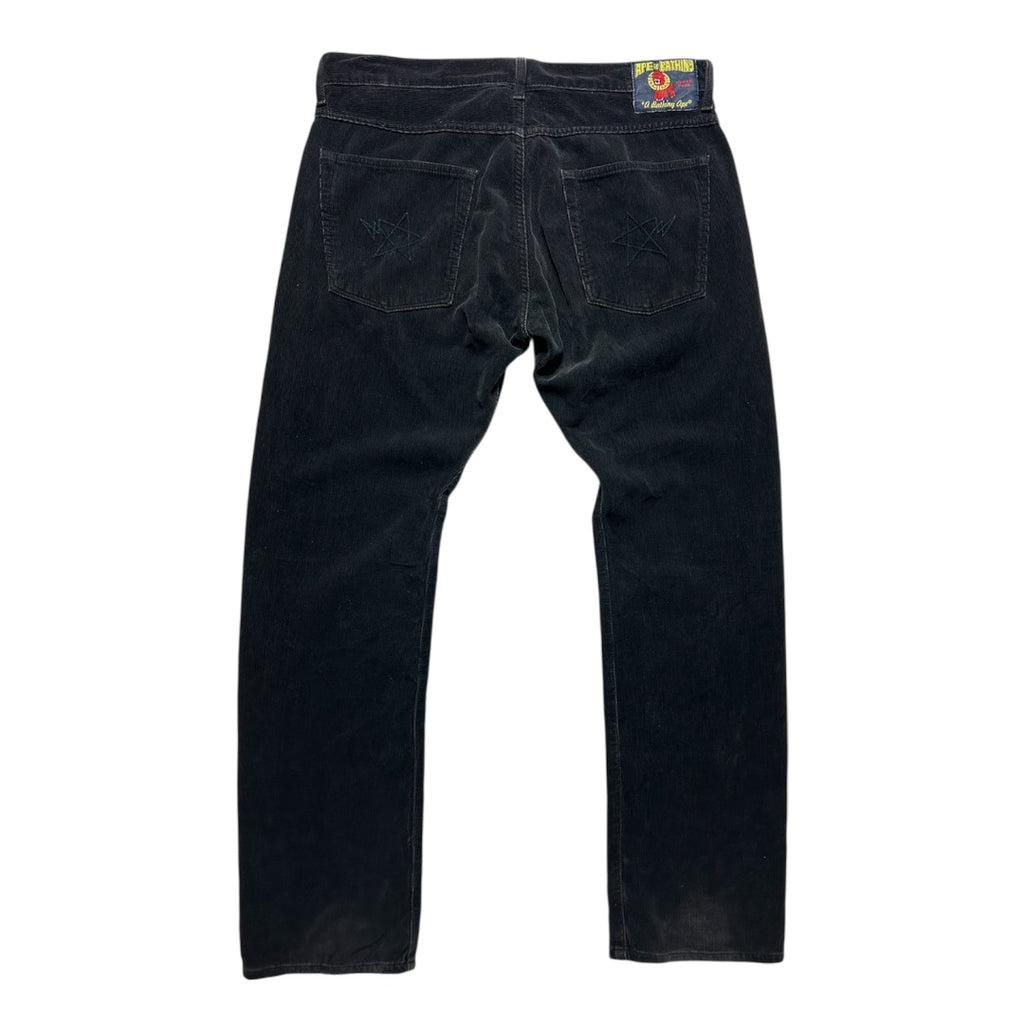 Pantaloni Bape din catifea reiată