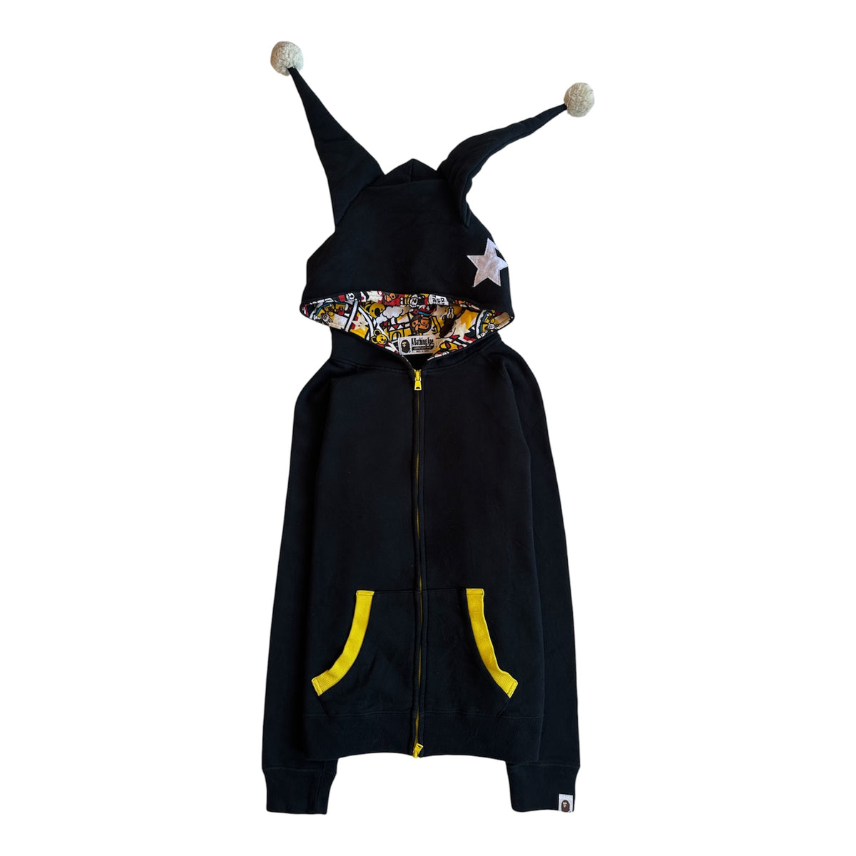 BAPE Milo Land Devil Zip Hoodie Black