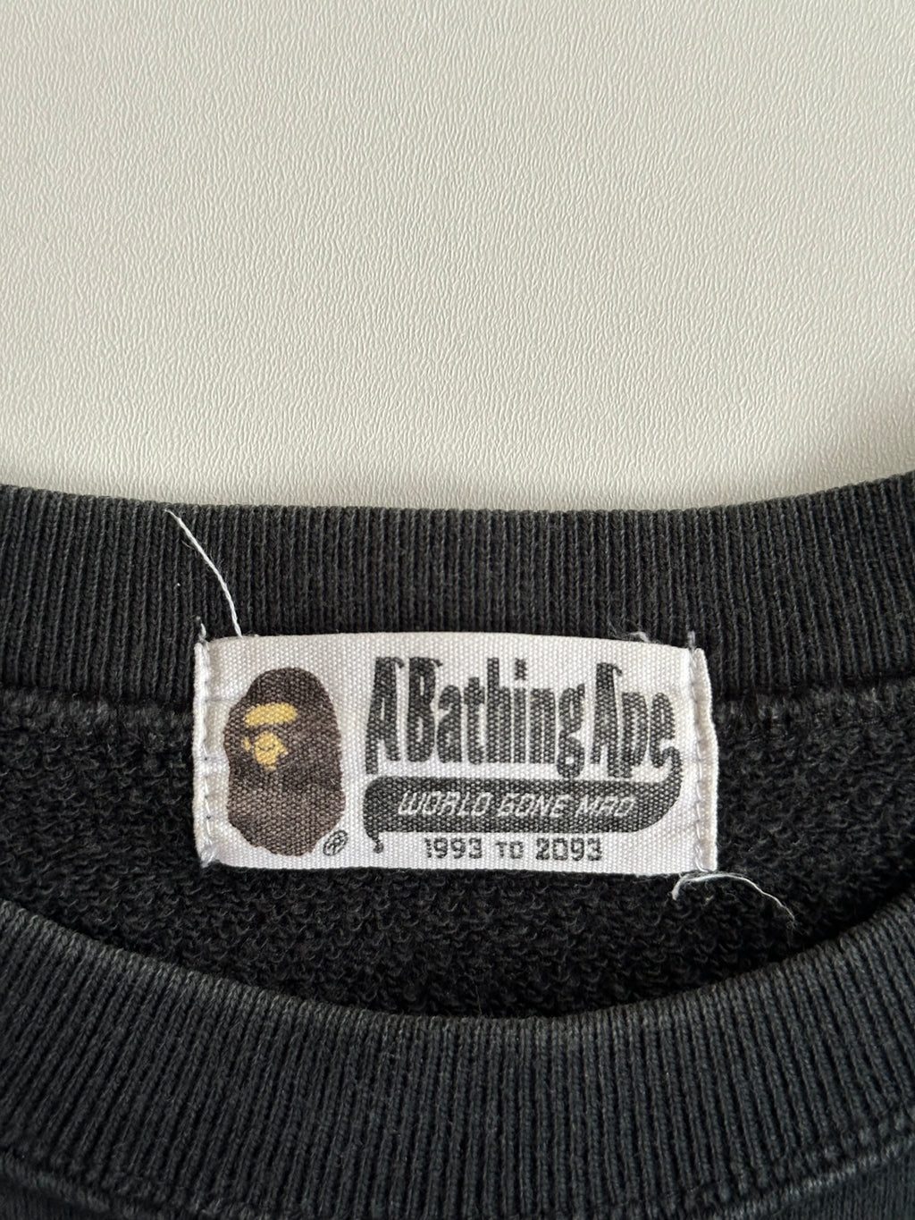 BAPE Pink Camo Big APE Logo Crewneck Sweatshirt Black - Size M