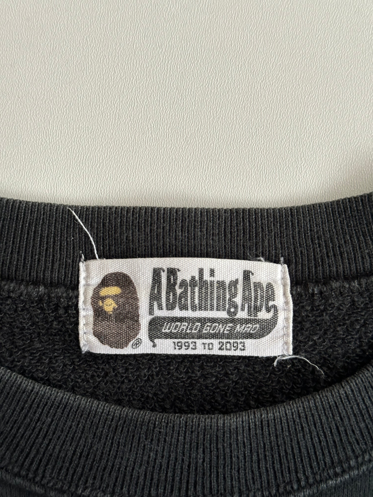 BAPE Pink Camo Big APE Logo Crewneck Sweatshirt Black - Size M