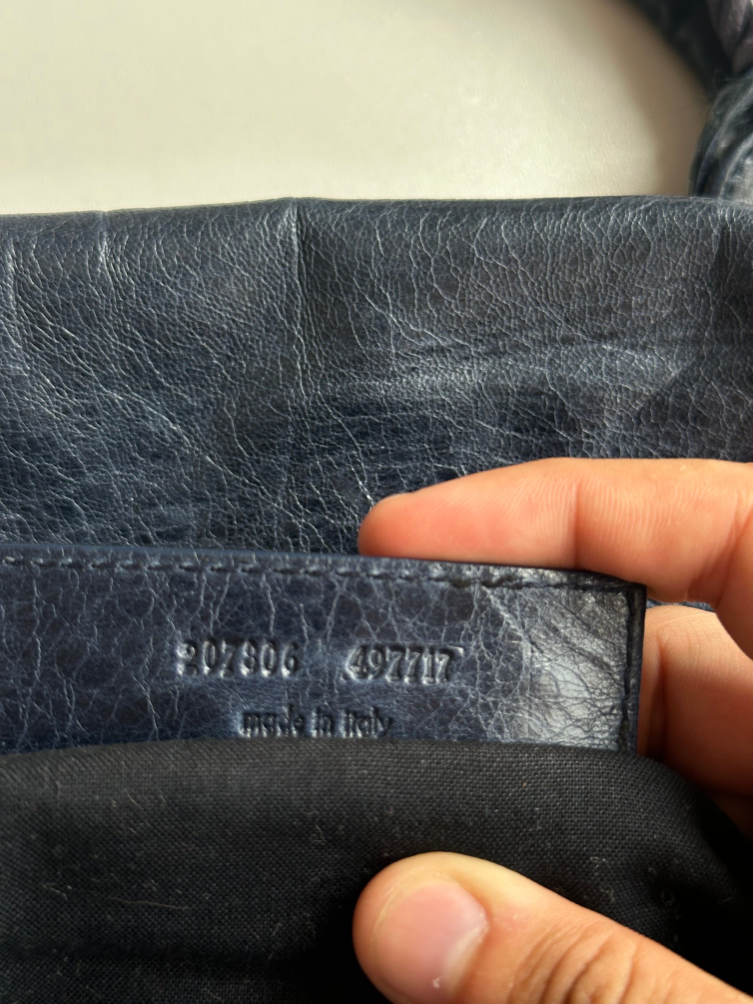 Vintage Balenciaga Midday Giant Bleu Mineral City Bag