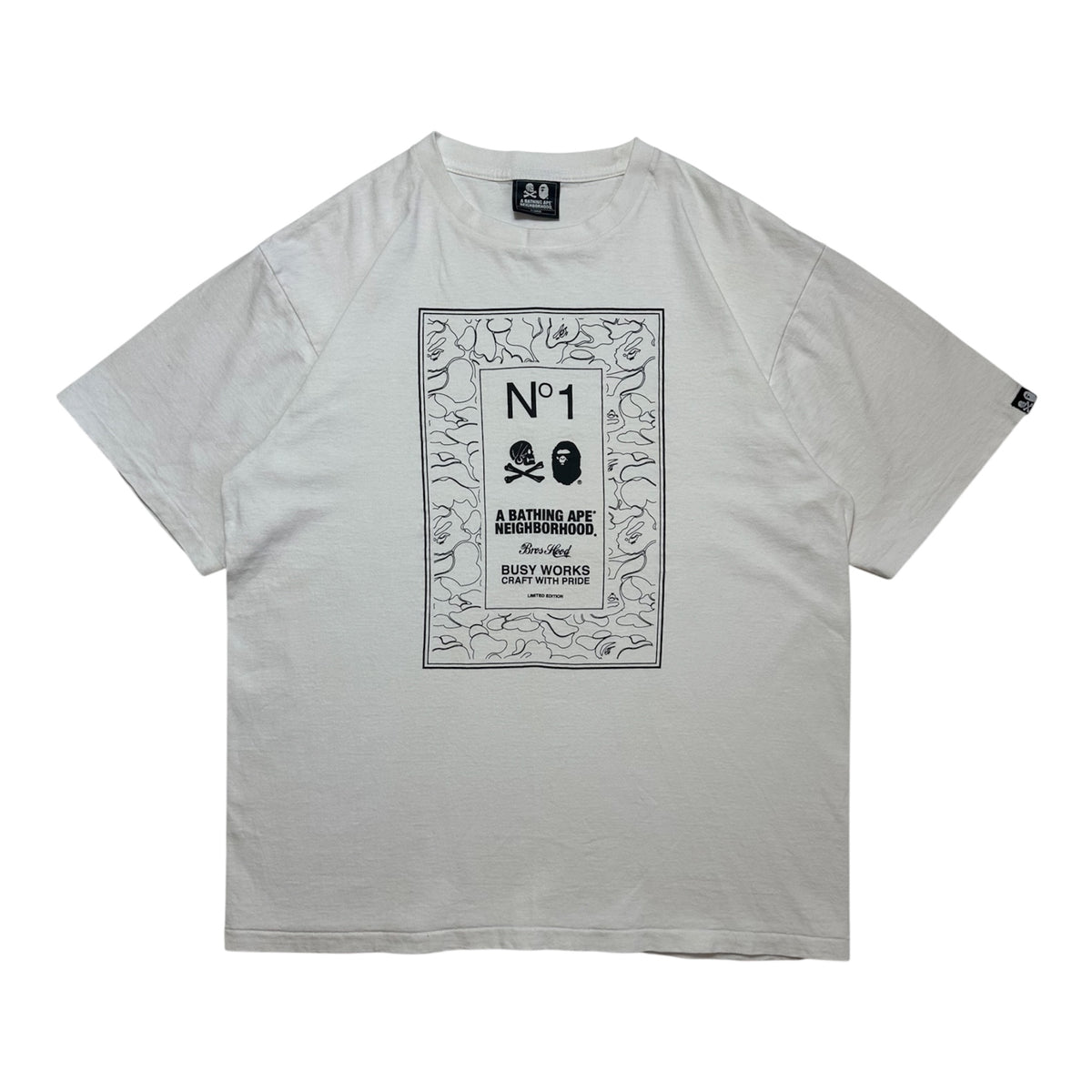 Bape x Neighborhood Camo Frame Tee
