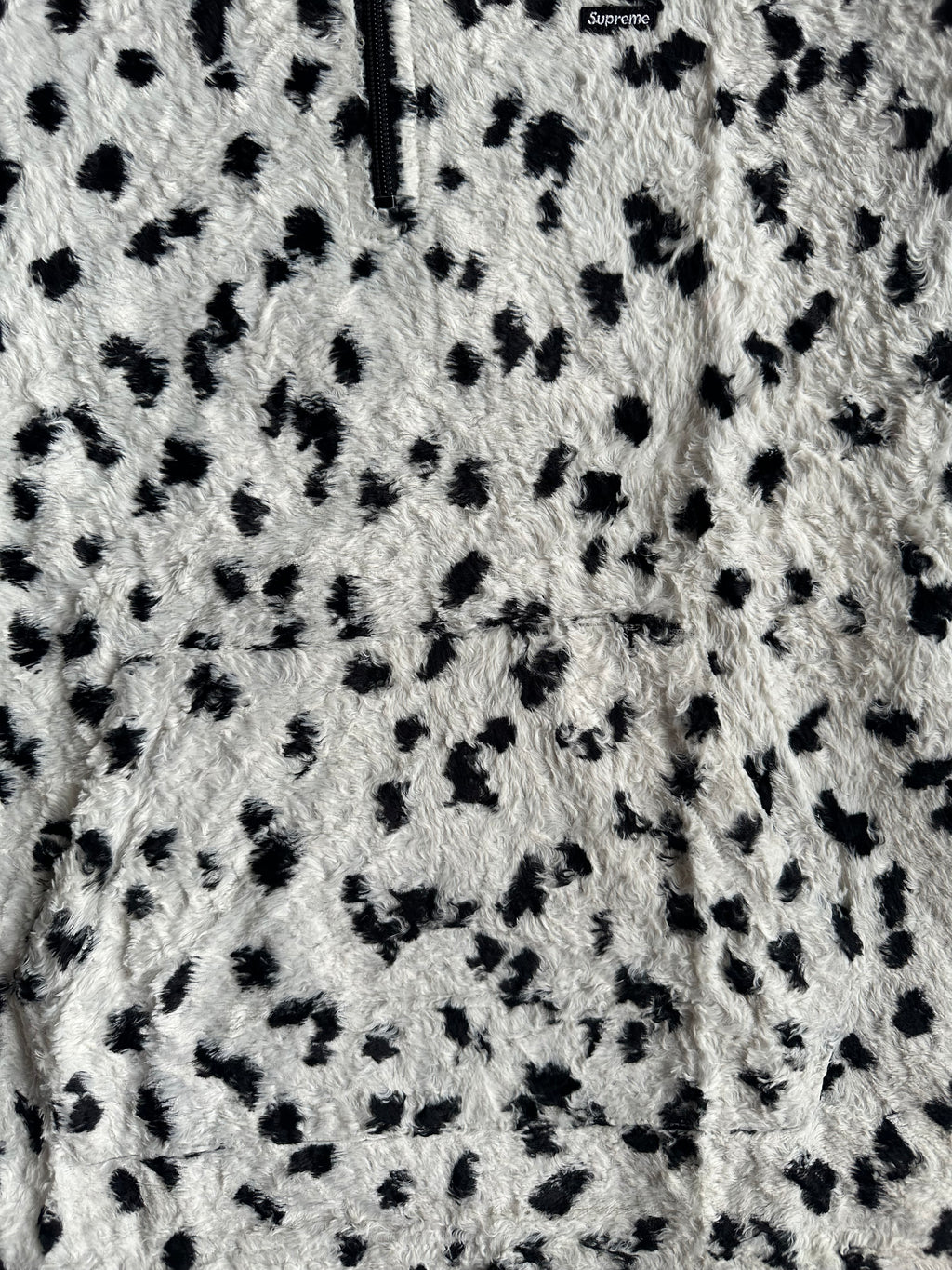 Supreme Fur Pullover Hoodie Dalmatian – SS14 - Size M