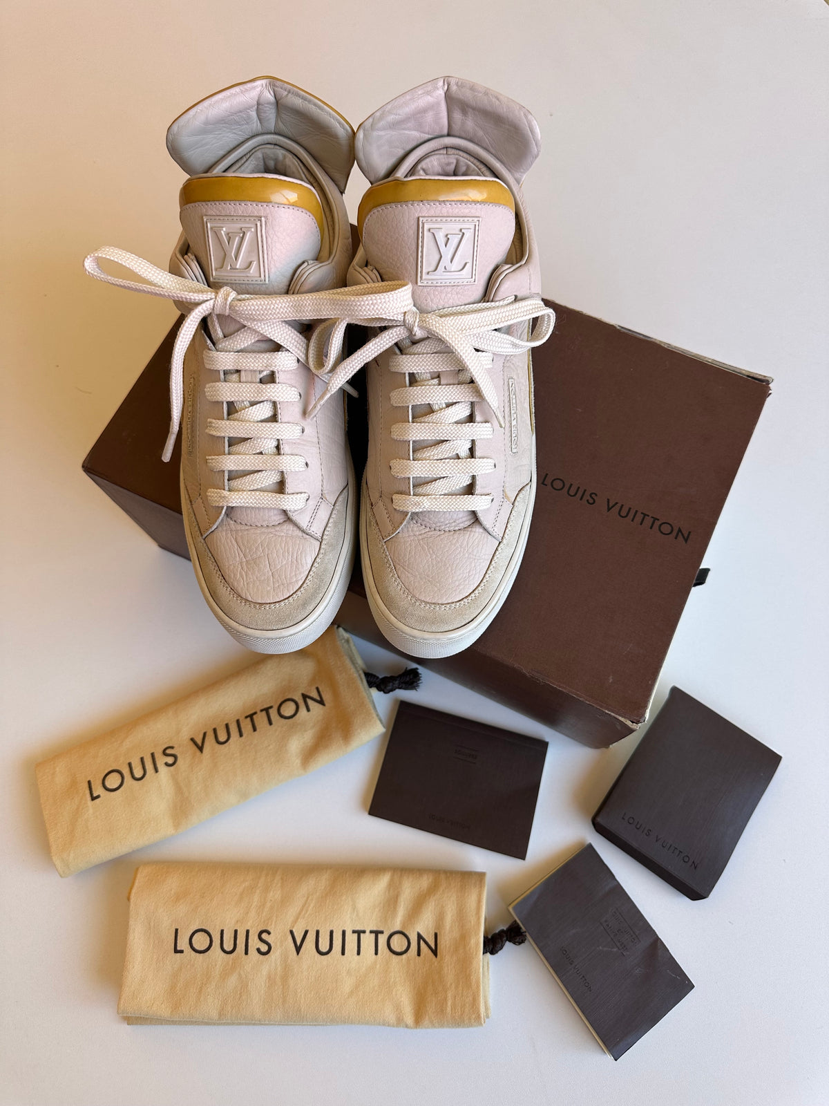 Louis Vuitton x Kanye West “Don” Cream Sneakers