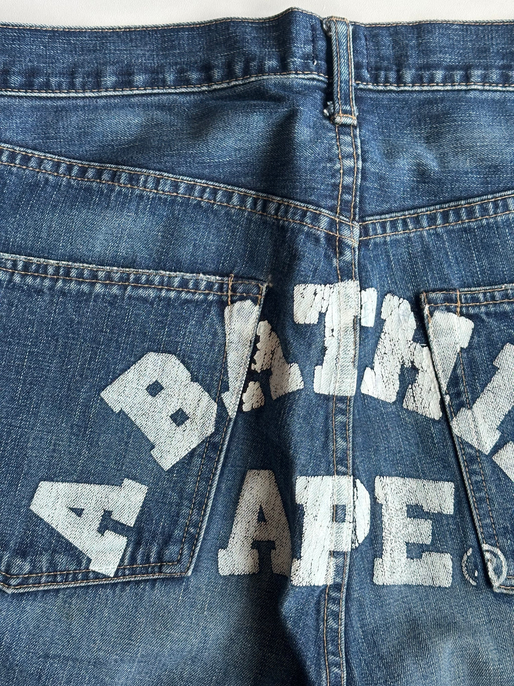 Vintage Bape Back Logo Jeans
