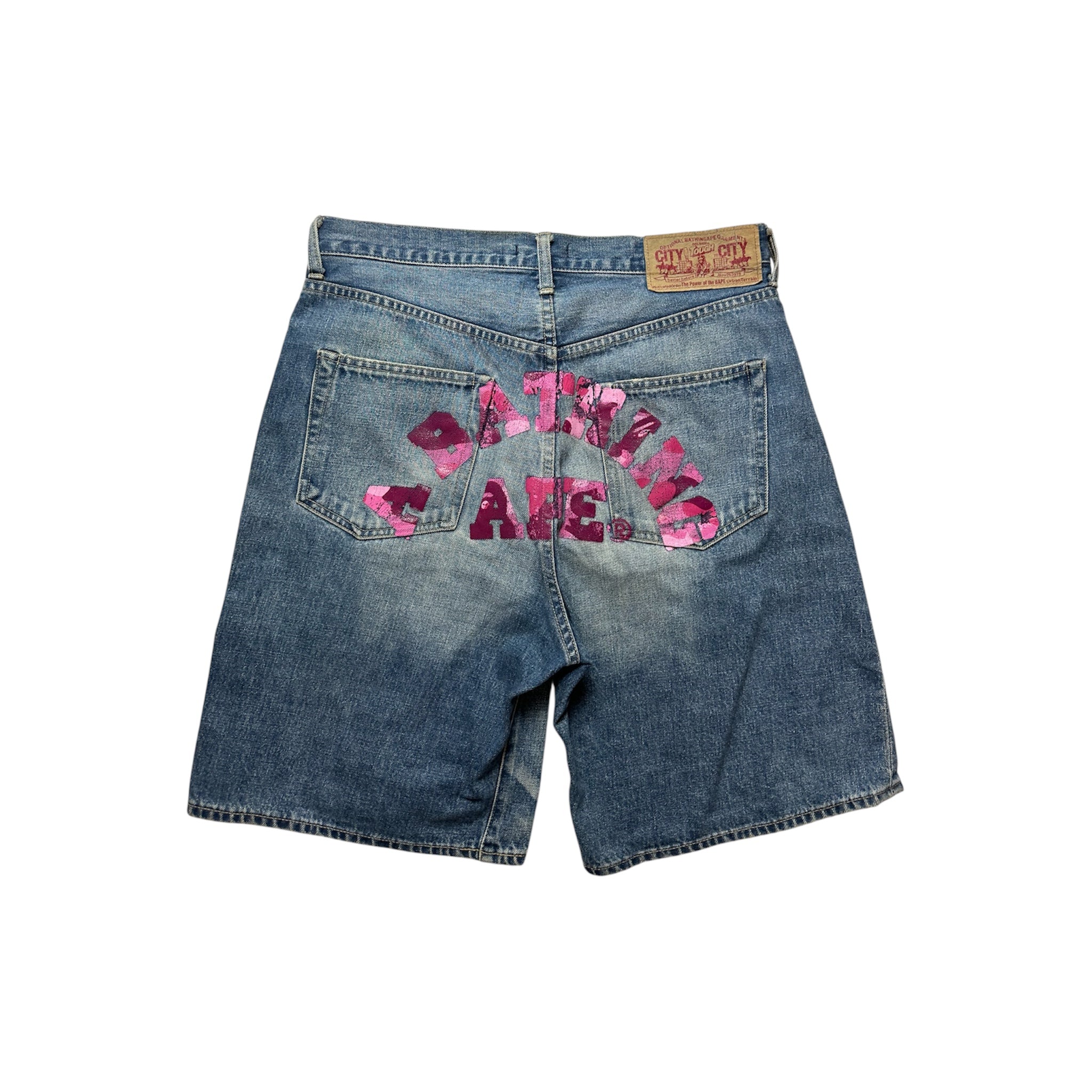 Vintage Bape Pink Camo Selvedge Jorts