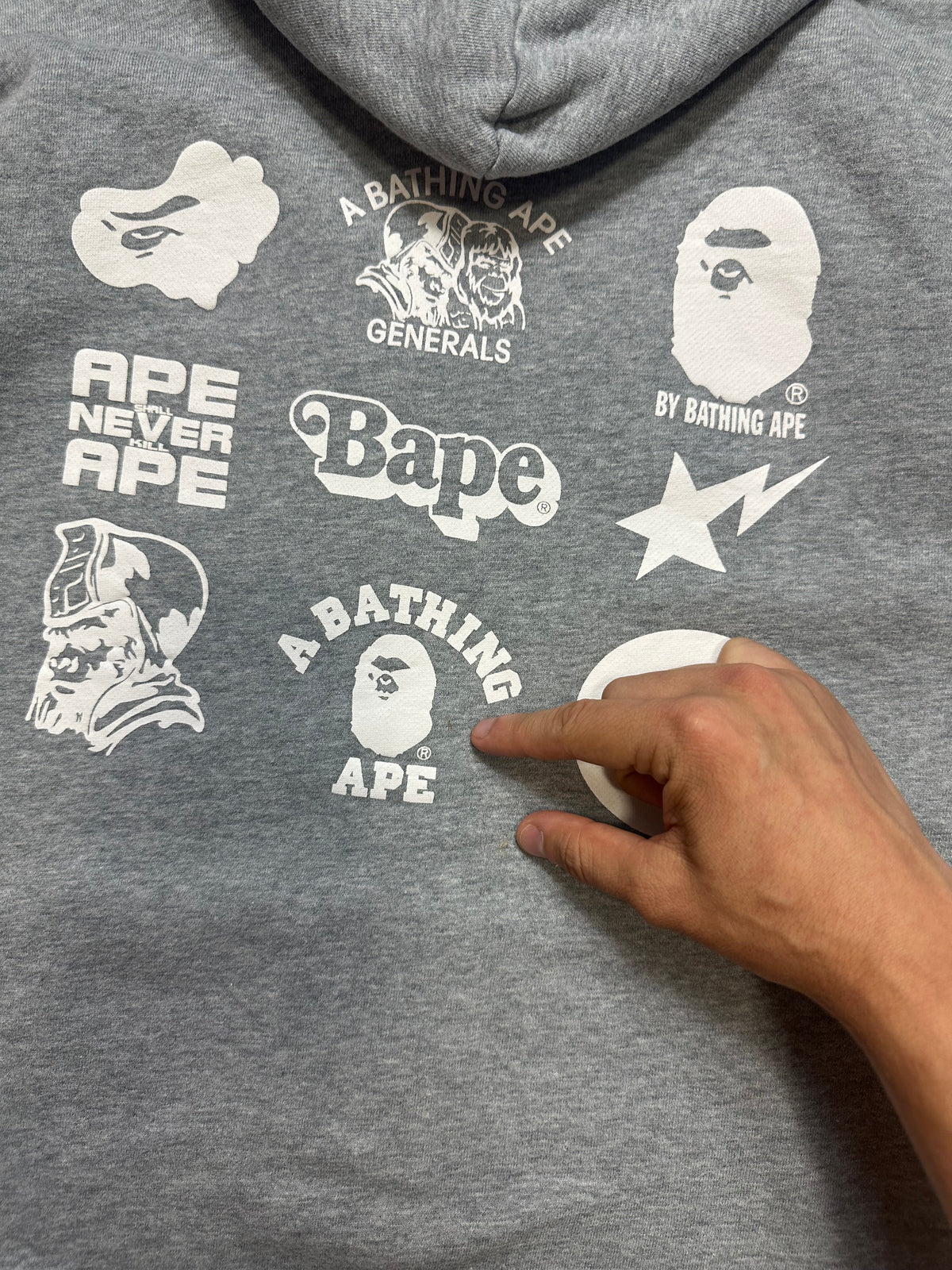 Vintage Bape Multi Logo Hoodie