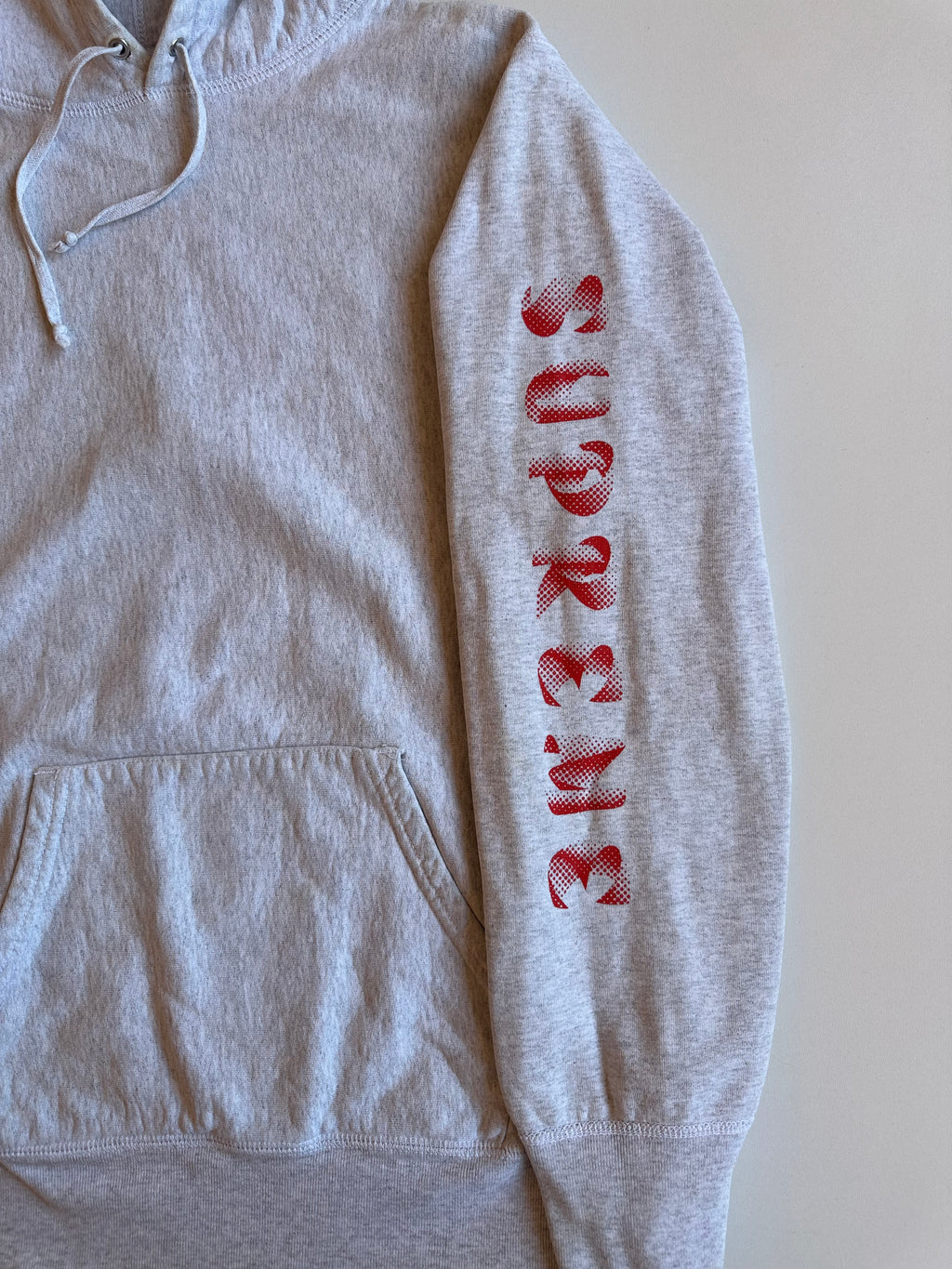 Supreme Gradient Sleeve Hooded Sweatshirt Ash Grey – FW18