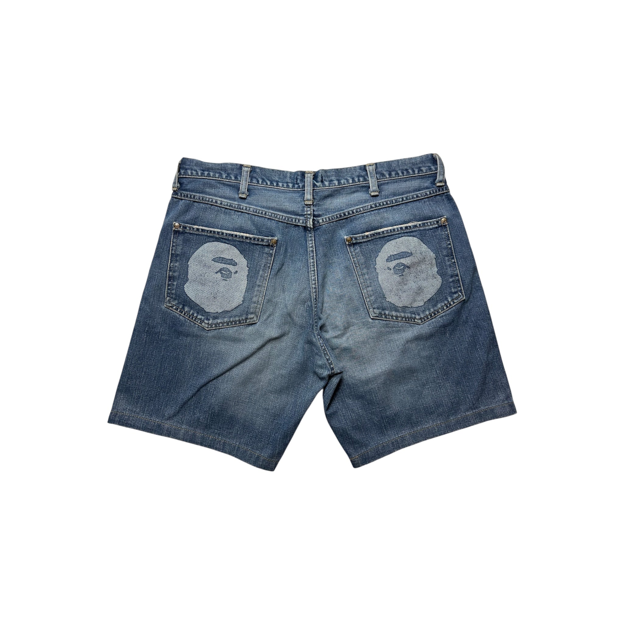 Vintage Bape Head Selvedge Jorts