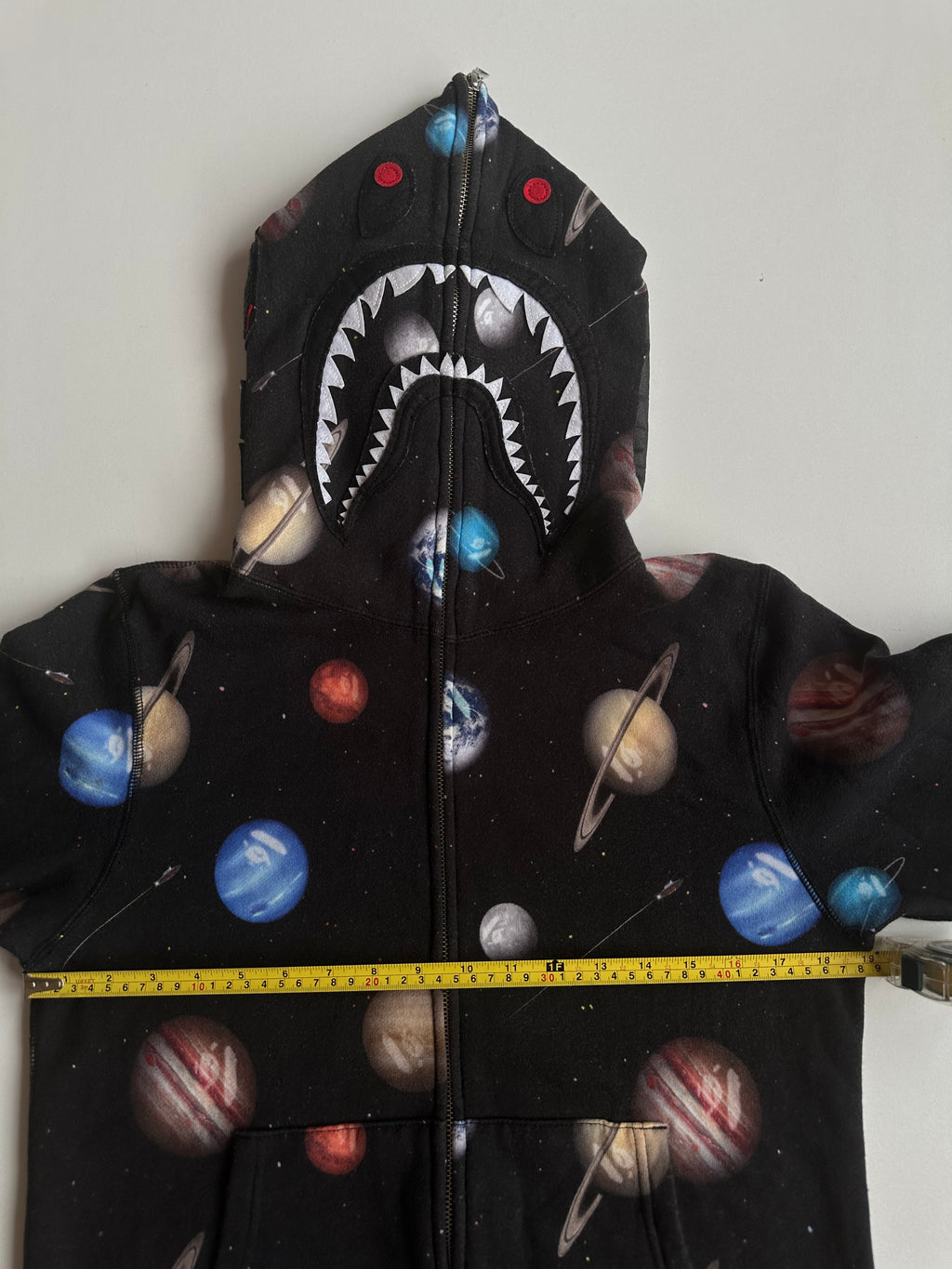 Bape Galaxy Shark Full Zip Hoodie - Size M