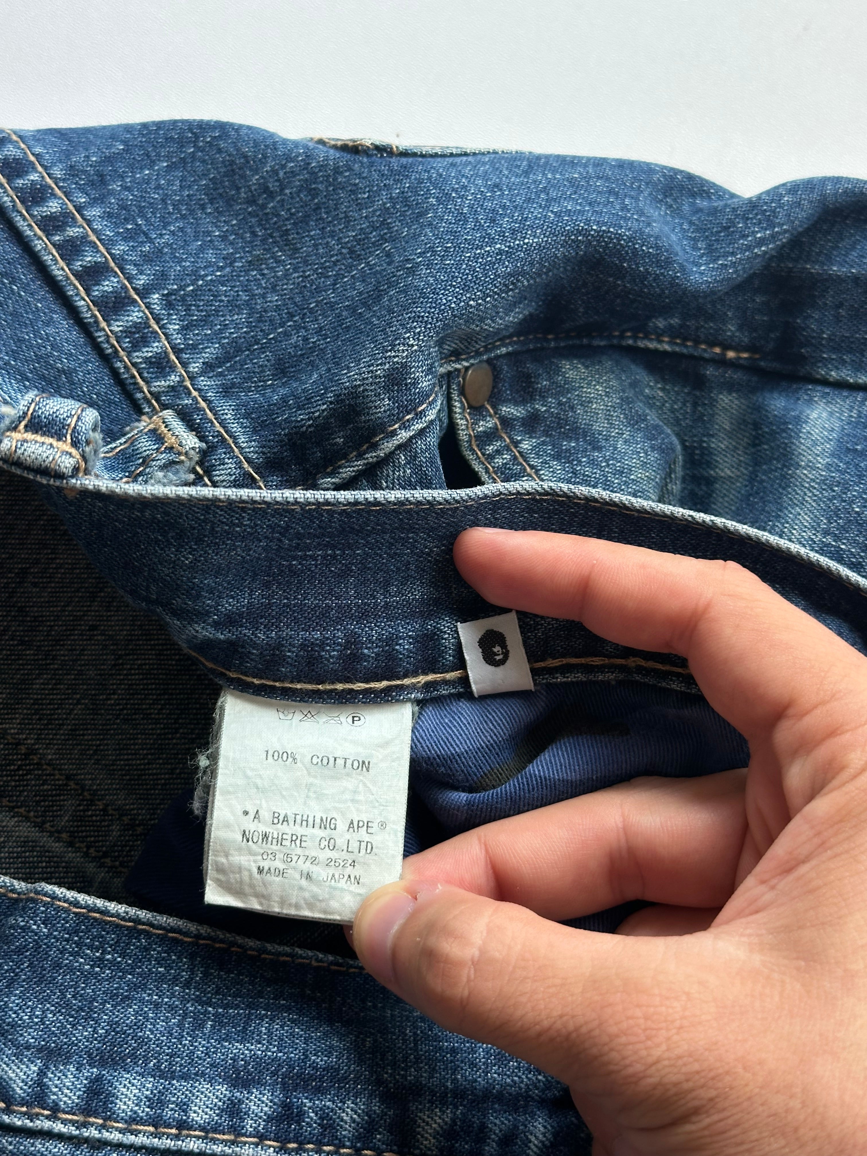 Vintage Bape Back Logo Jeans