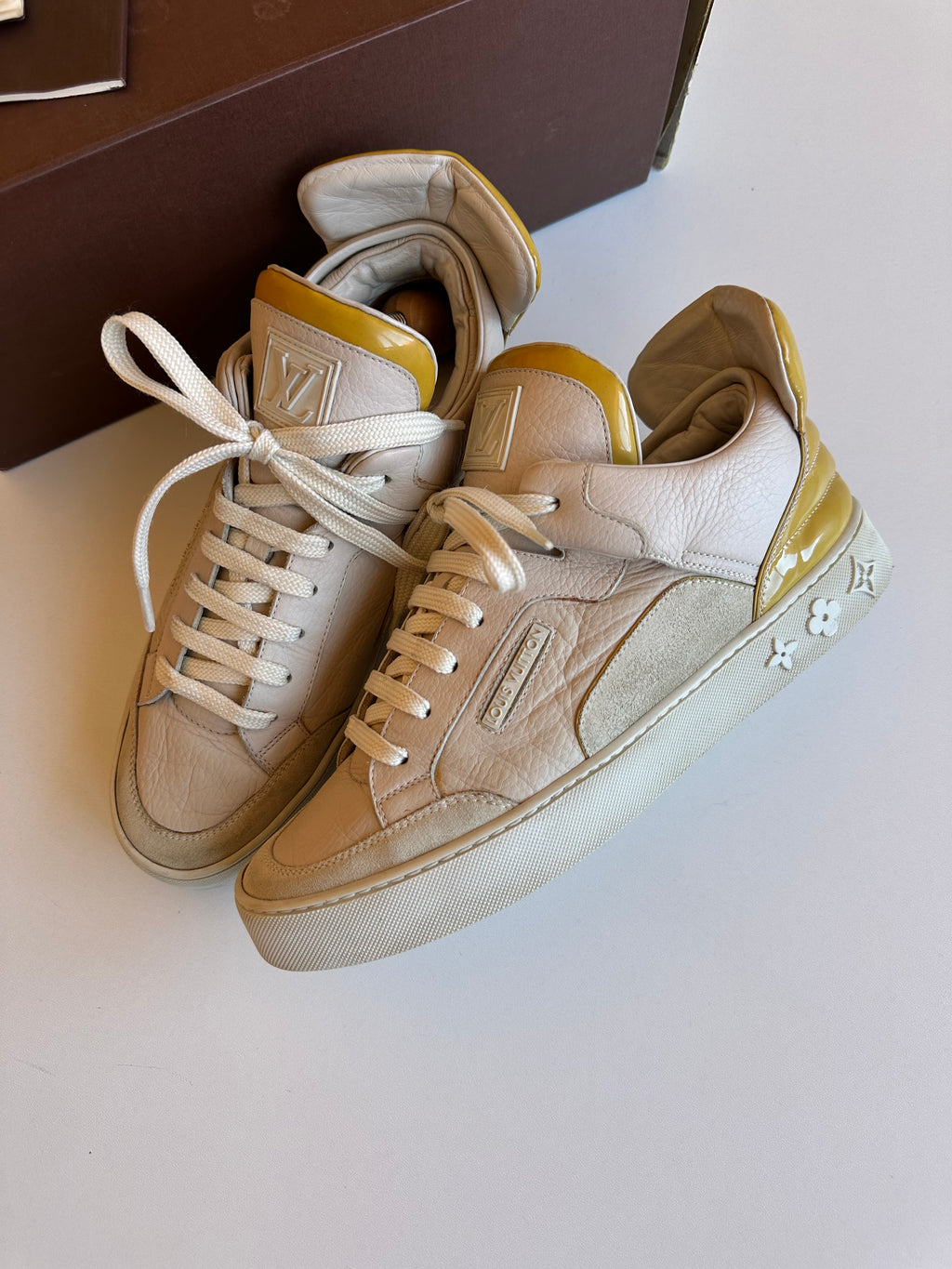 Louis Vuitton x Kanye West “Don” Cream Sneakers