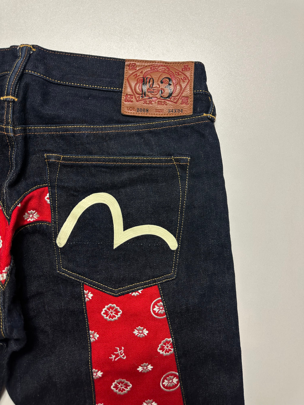 Vintage Evisu Embroidered Big Daicock Selvedge Jeans