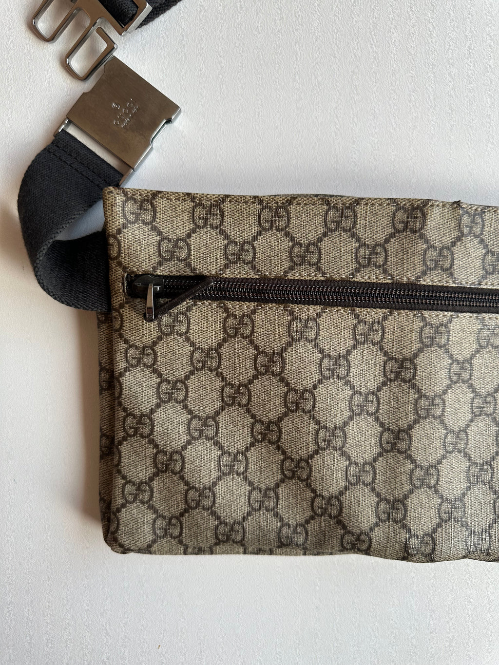 Gucci Vintage GG Monogram Belt Bag – Beige / Brown