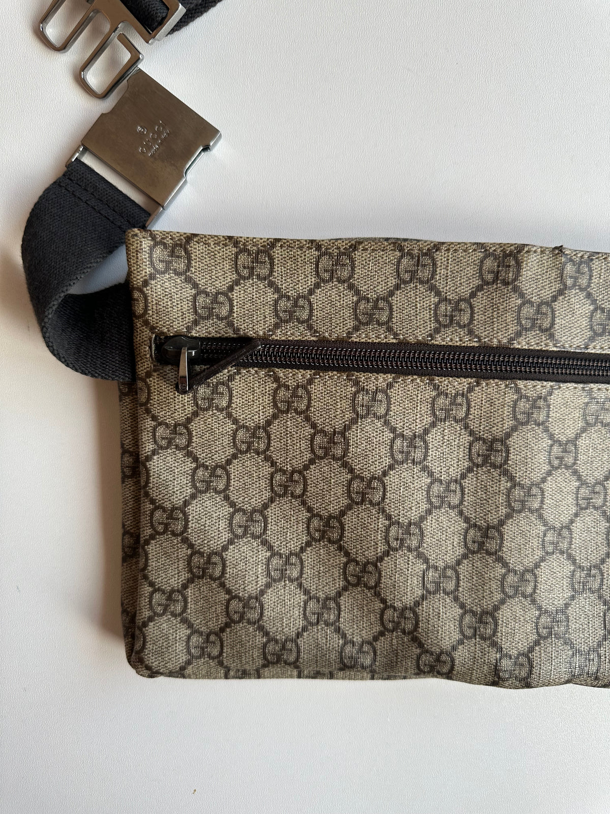 Gucci Vintage GG Monogram Belt Bag – Beige / Brown