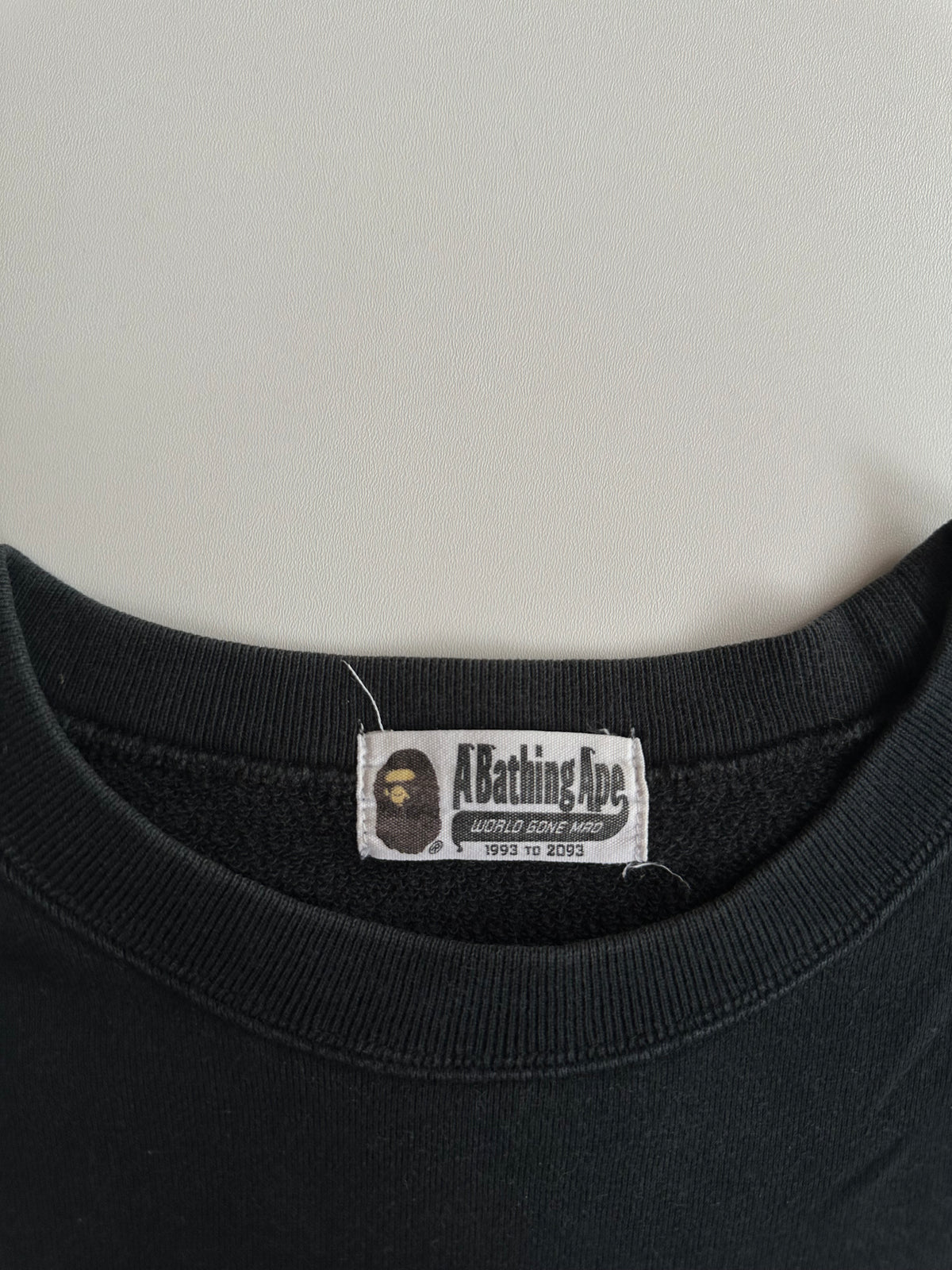 BAPE Pink Camo Big APE Logo Crewneck Sweatshirt Black - Size M