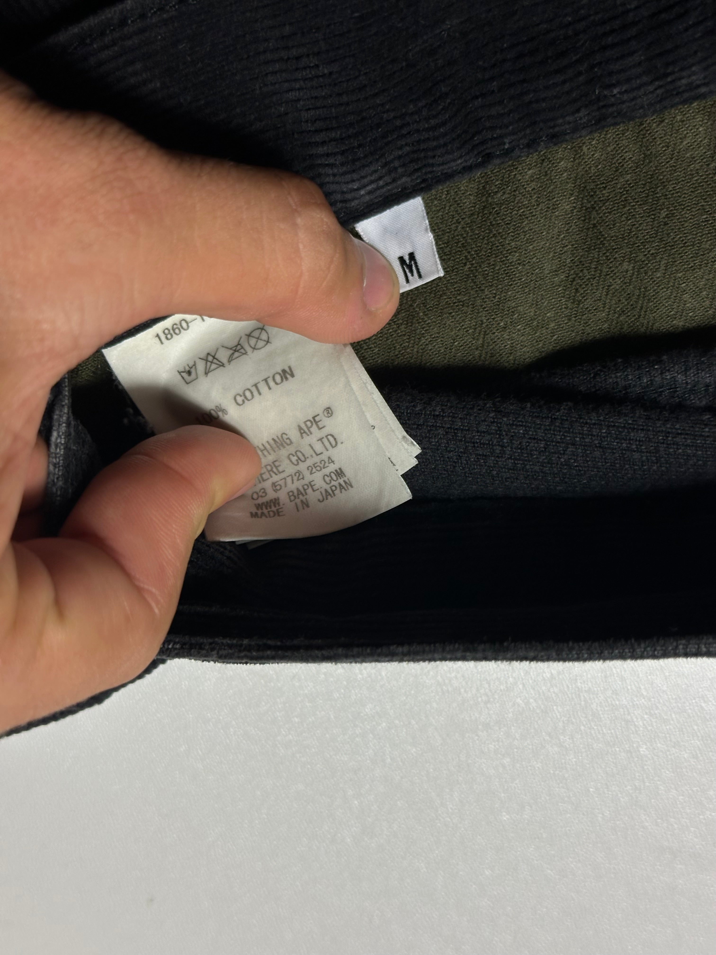 Pantaloni Bape din catifea reiată