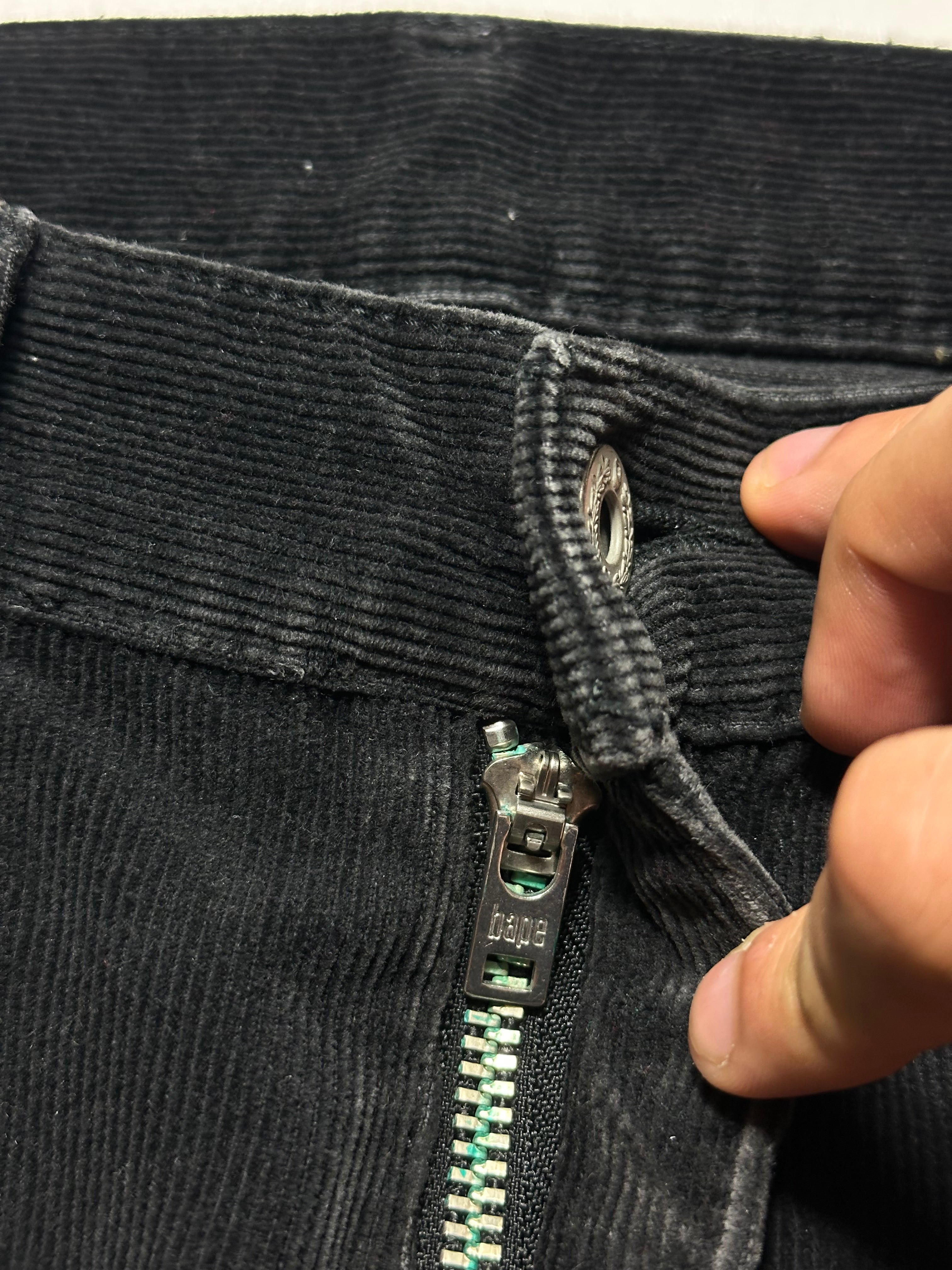 Pantaloni Bape din catifea reiată