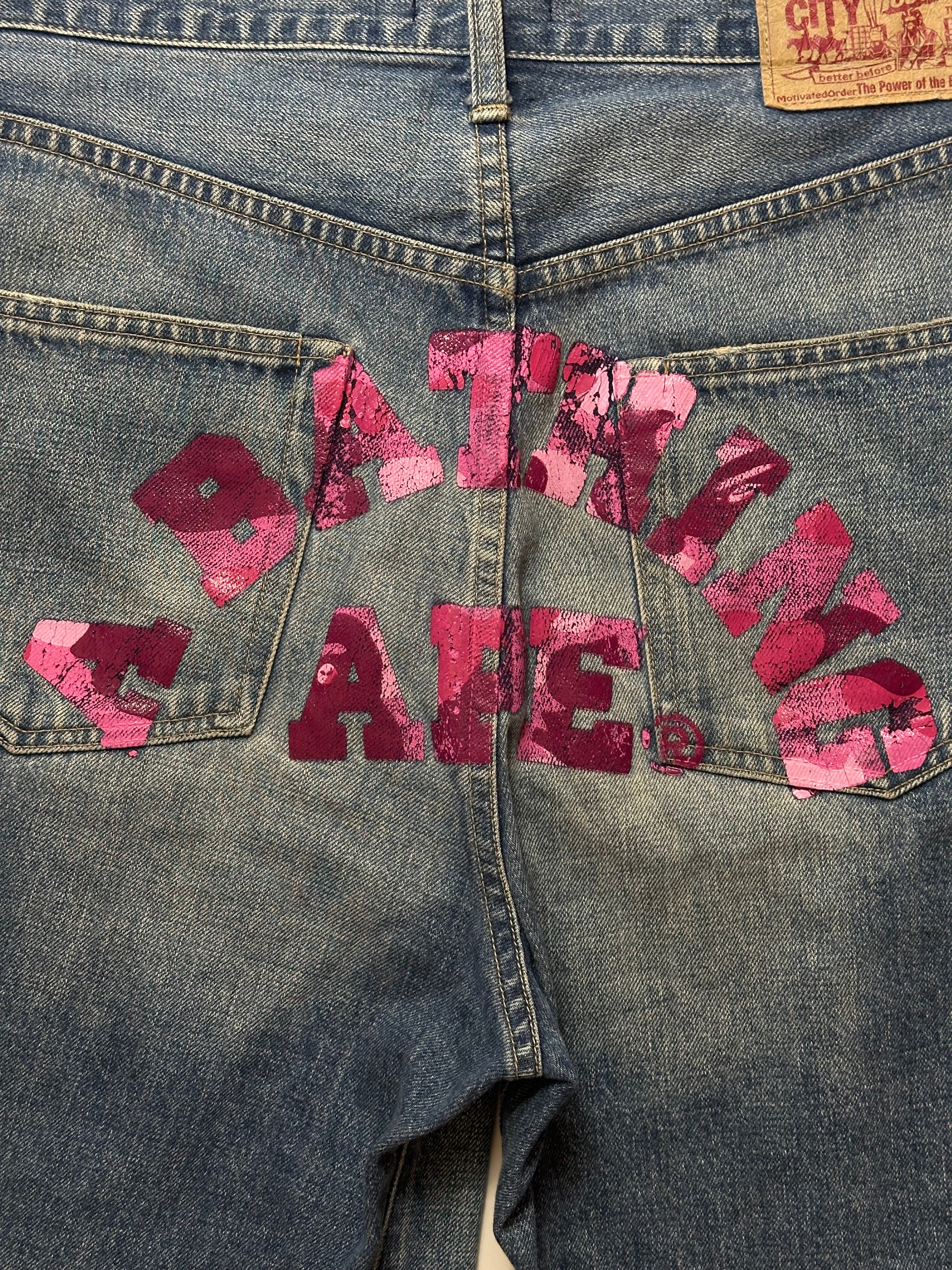 Vintage Bape Pink Camo Selvedge Jorts
