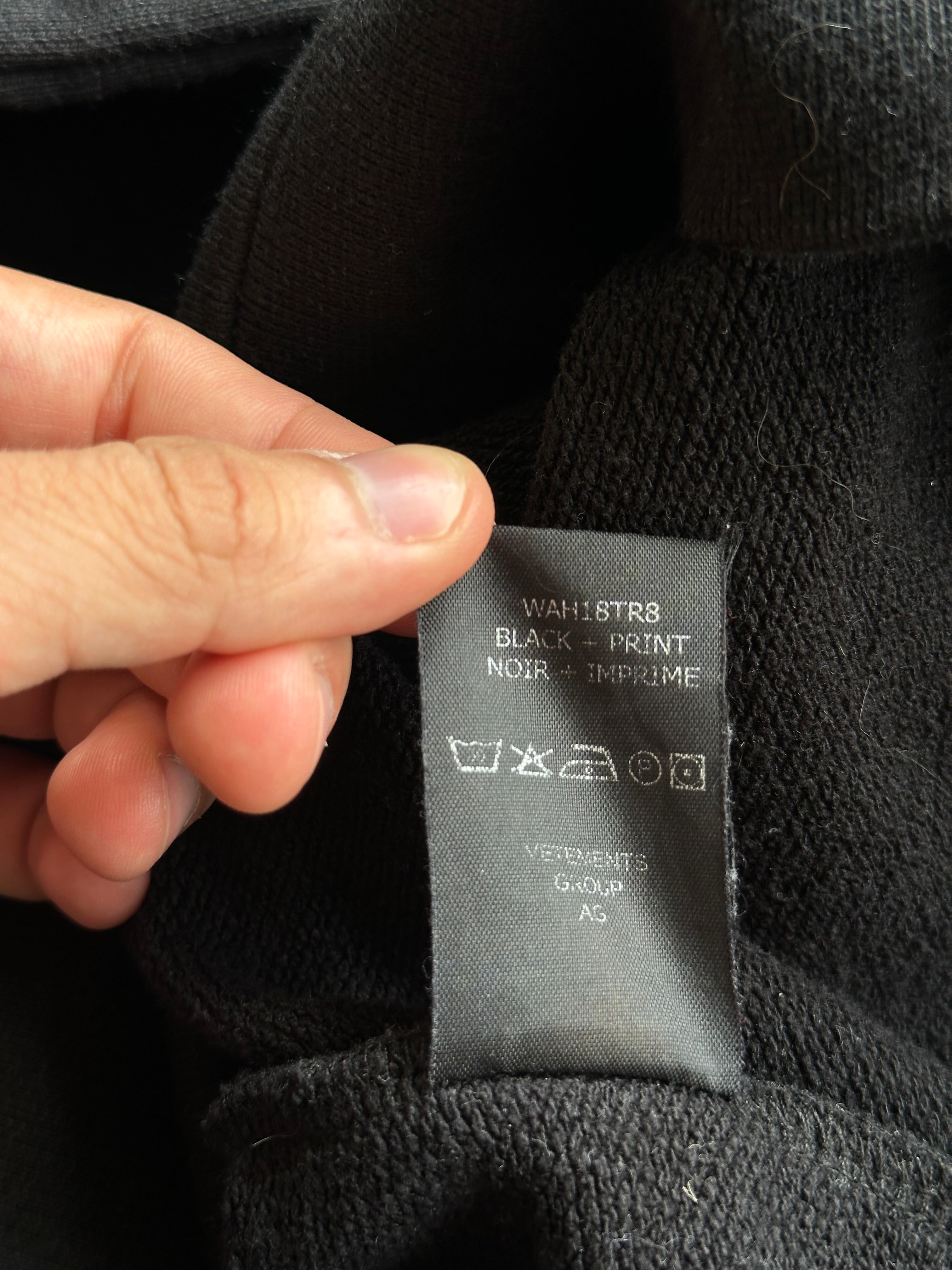 AW18 Vetements Misplaced Skull Hoodie