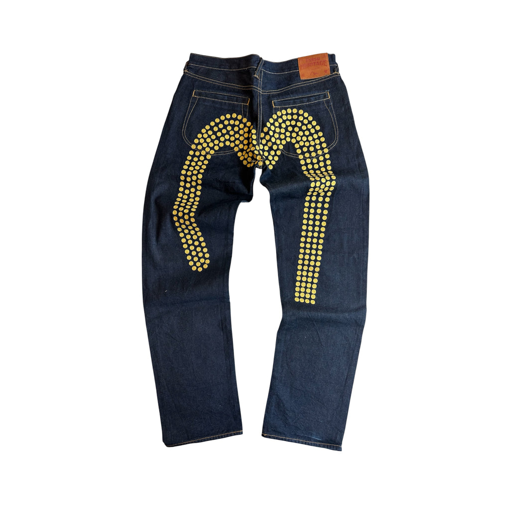 Vintage Evisu Embroidered Big Daicock Selvedge Jeans