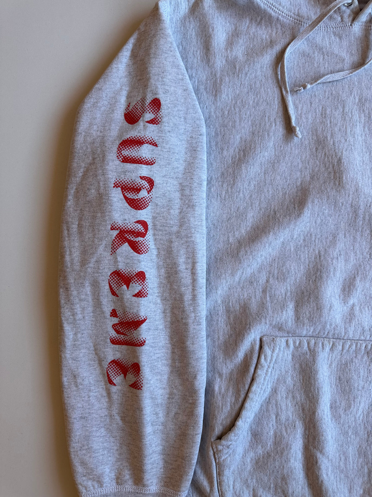 Supreme Gradient Sleeve Hooded Sweatshirt Ash Grey – FW18