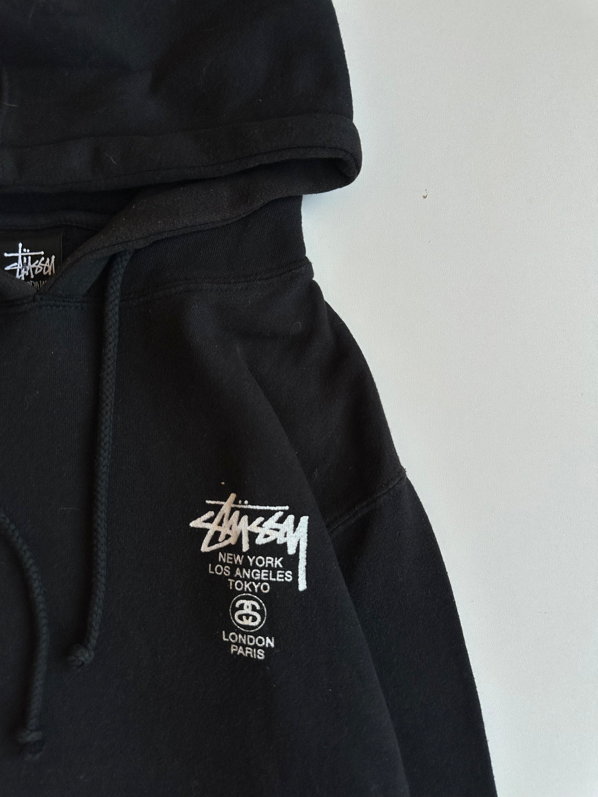 Stussy World Tour Pullover Hoodie Black