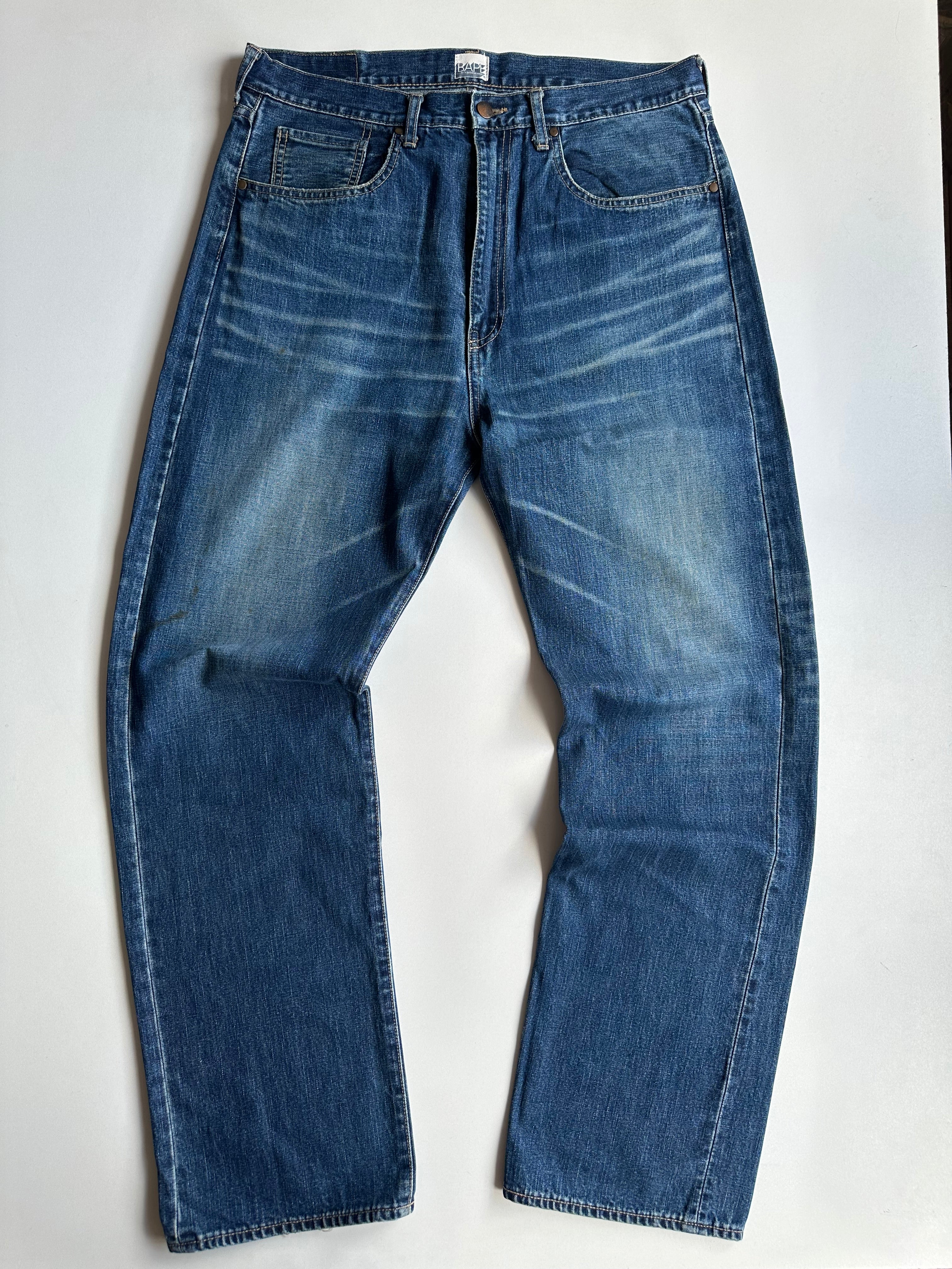 Vintage Bape Back Logo Jeans