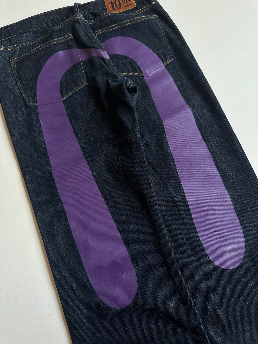 Vintage EVISU 10oz Purple Daicock Jeans Indigo