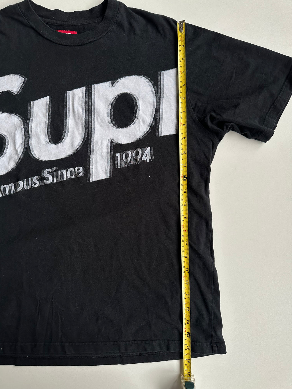 Supreme Intarsia Spellout S/S Top Black – SS21