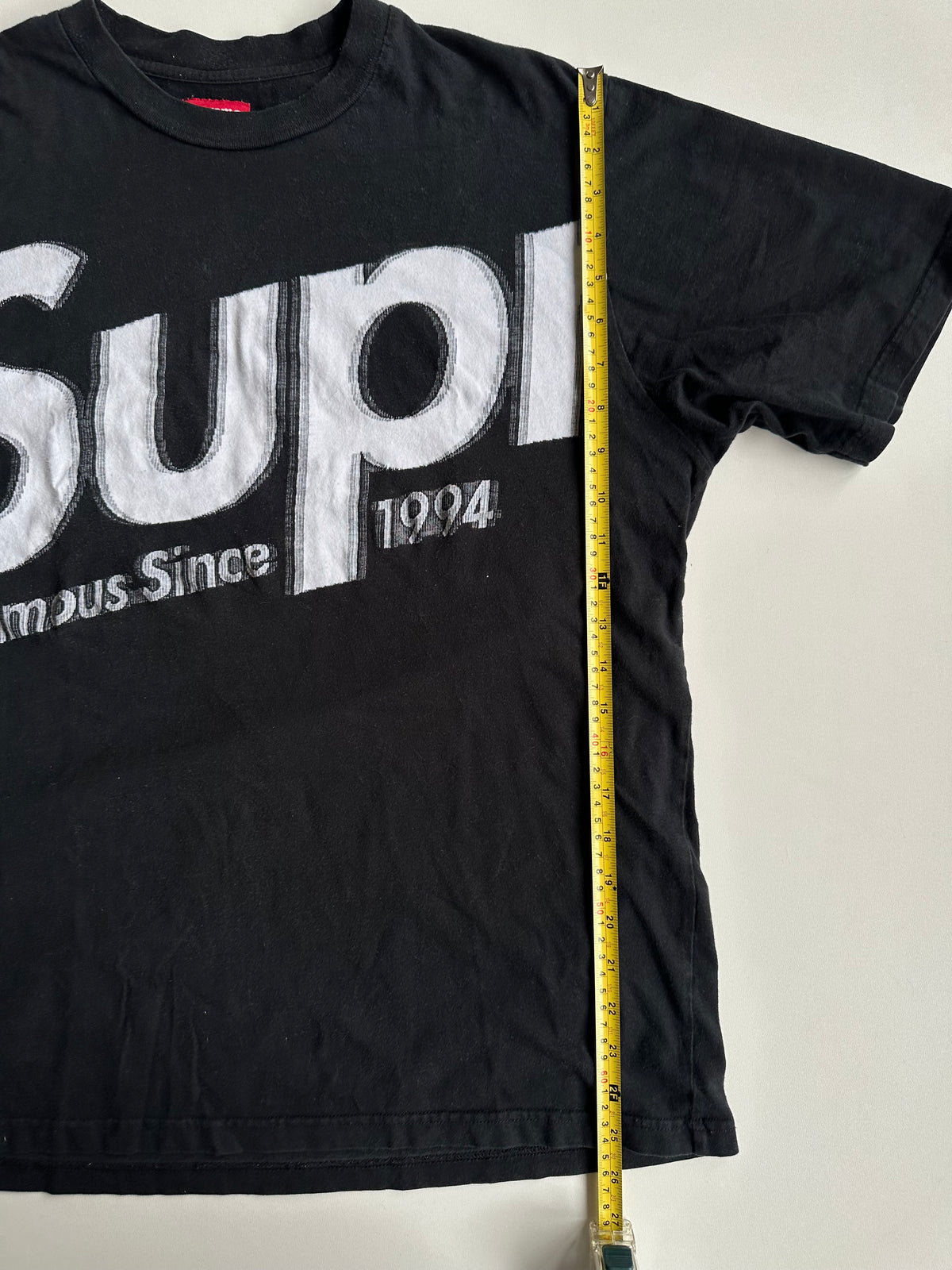 Supreme Intarsia Spellout S/S Top Black – SS21