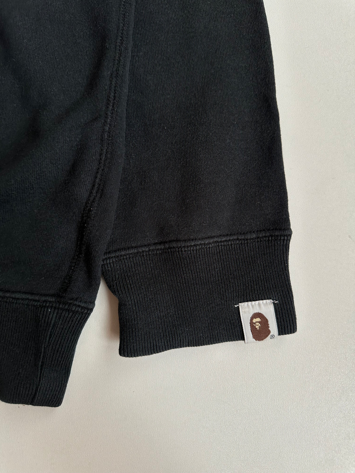 BAPE Pink Camo Big APE Logo Crewneck Sweatshirt Black - Size M