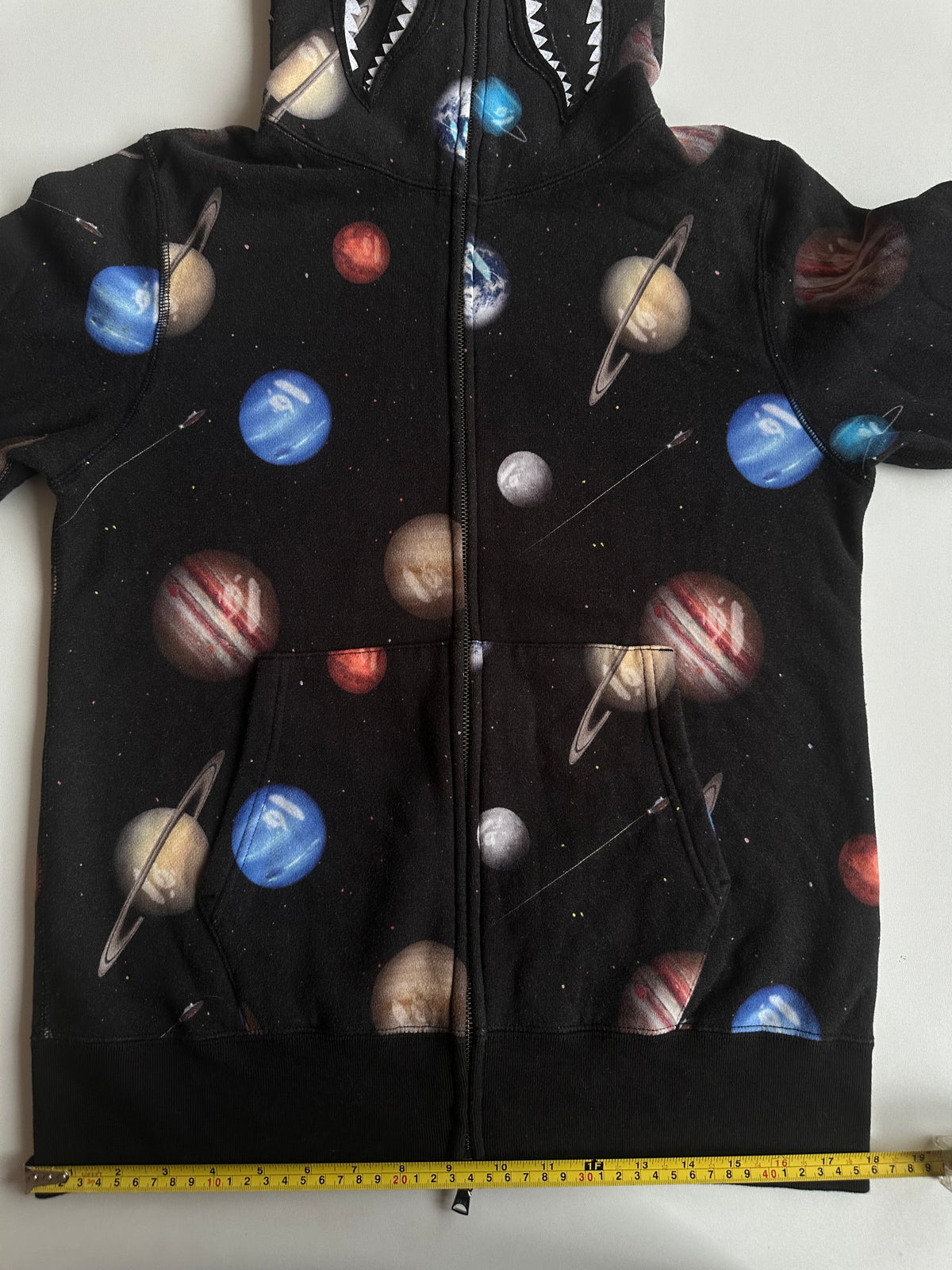 Bape Galaxy Shark Full Zip Hoodie - Size M
