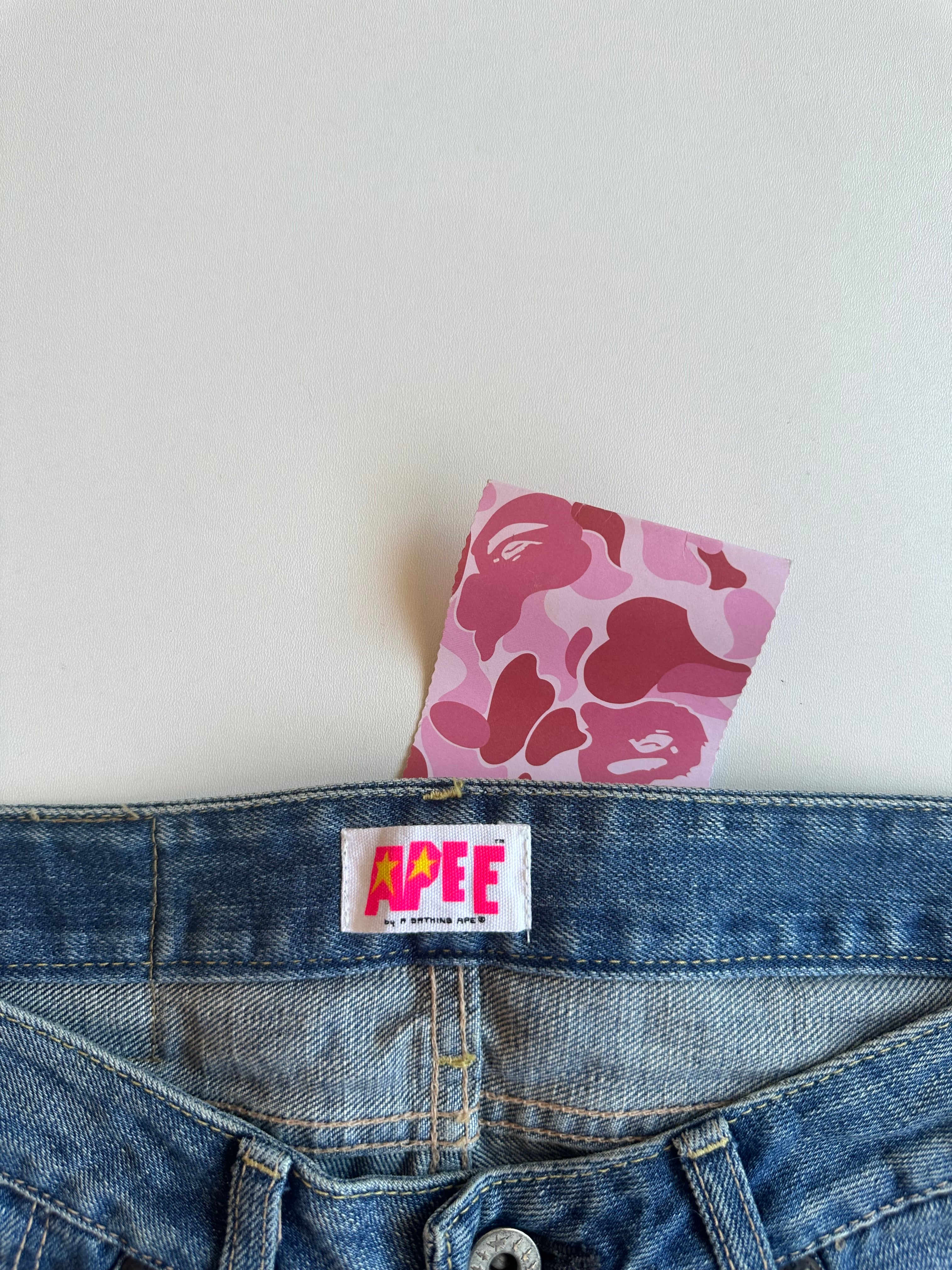 Vintage Bape Embroidered Jeans