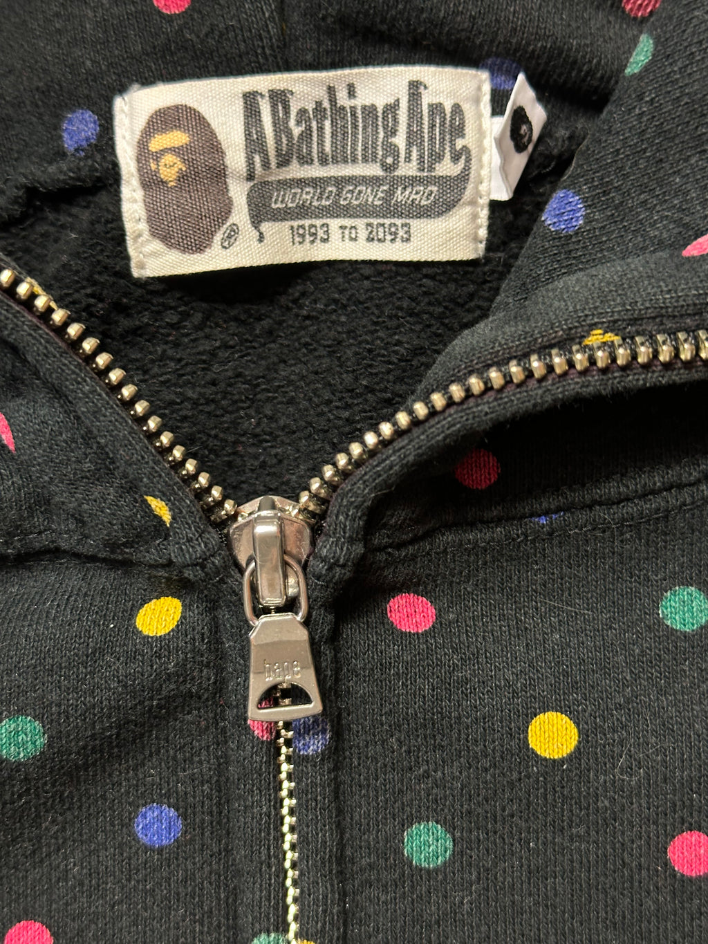 Vintage Bape Polkadot Full Zip Hoodie