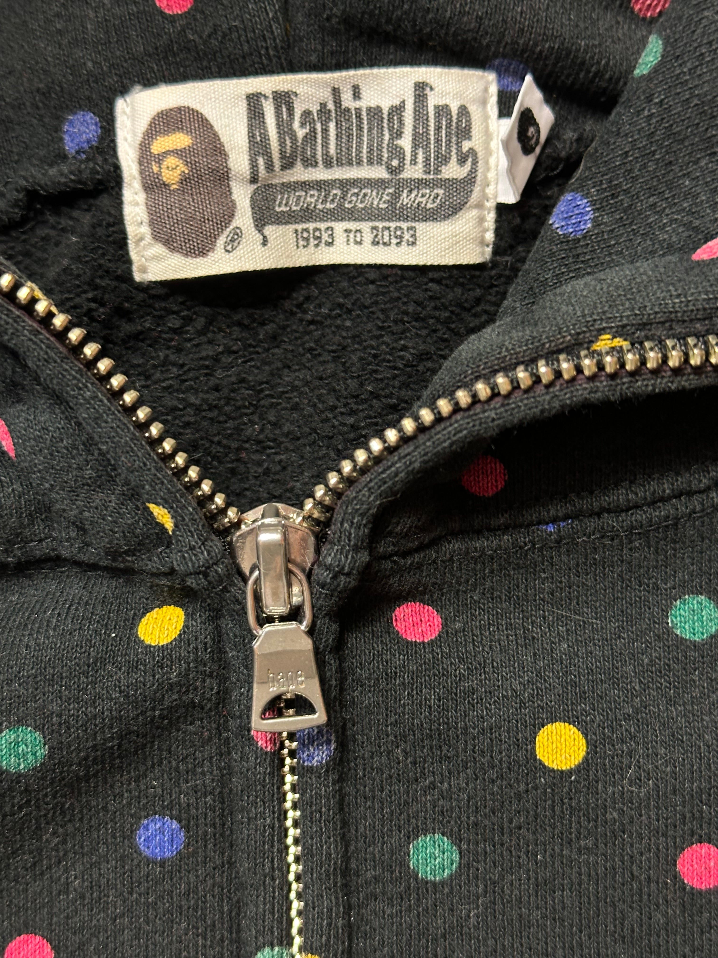 Vintage Bape Polkadot Full Zip Hoodie