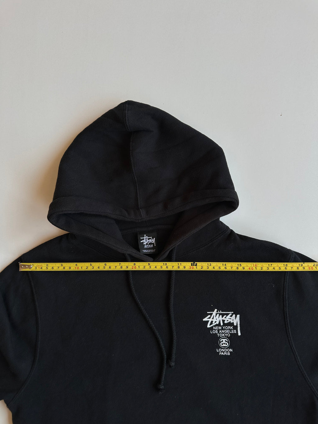 Stussy World Tour Pullover Hoodie Black