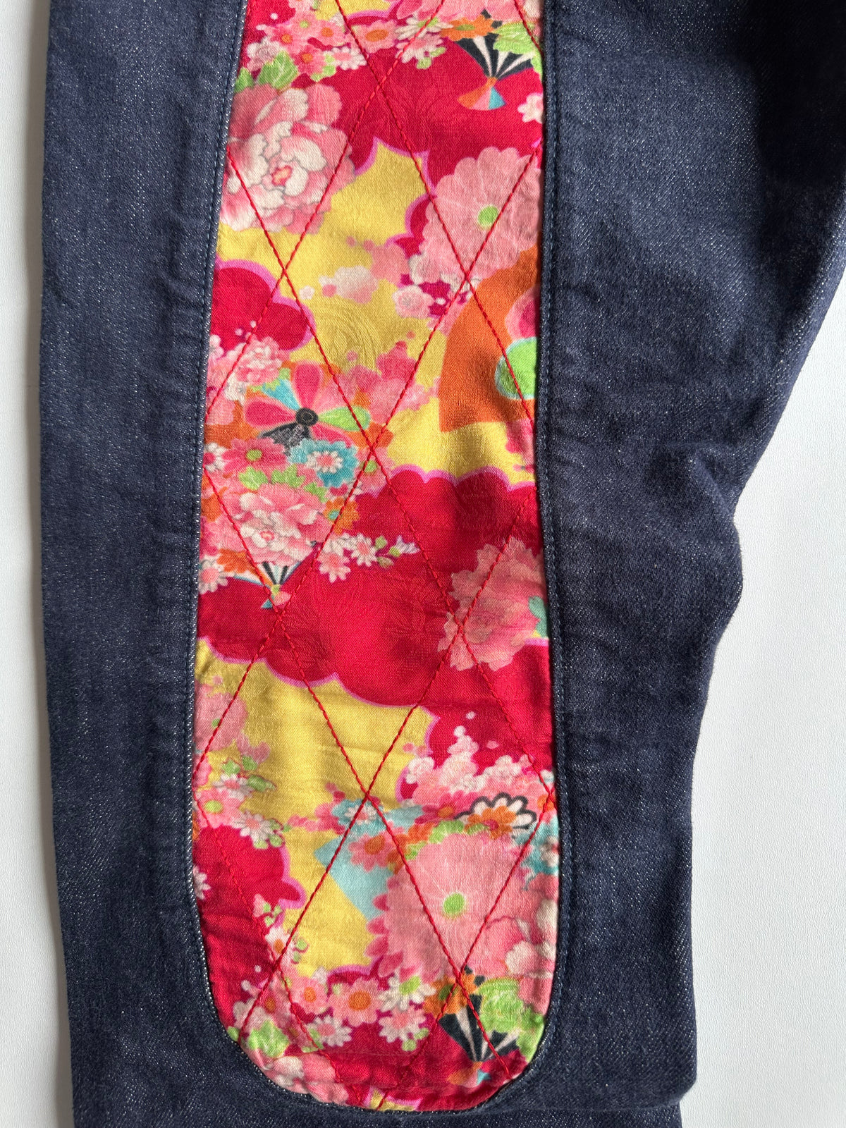 Vintage EVISU No.2 Lot 2006 Floral Daicock Selvedge Jeans Indigo – W32 L34