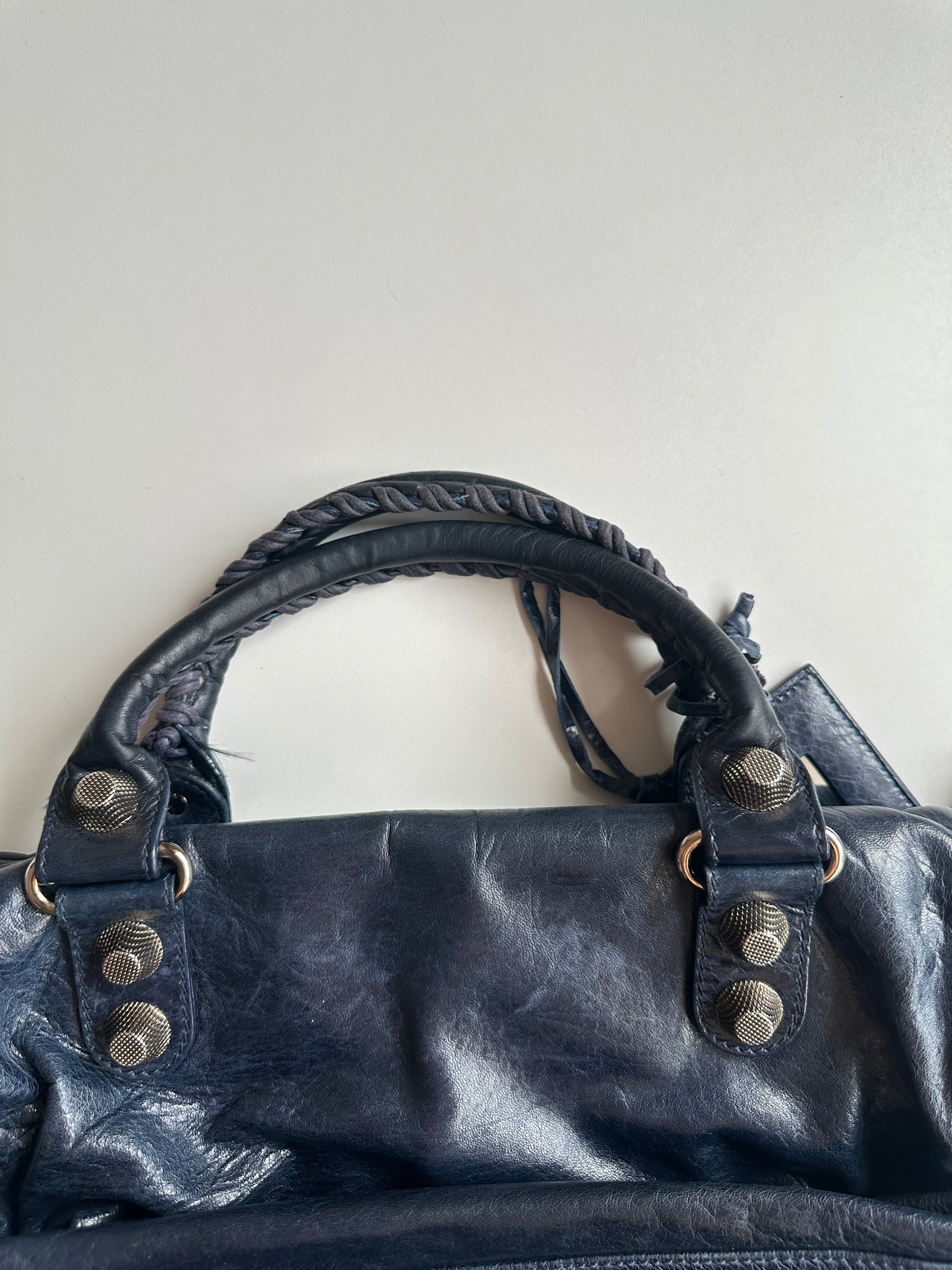 Vintage Balenciaga Midday Giant Bleu Mineral City Bag